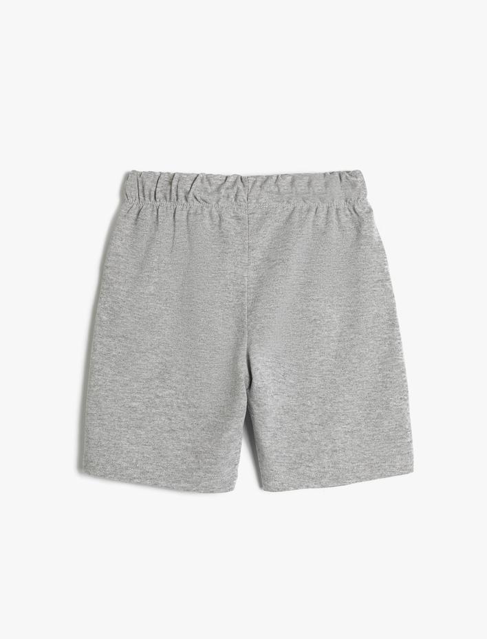 Erkek Çocuk Basic Şort Beli Bağlamalı Cepli