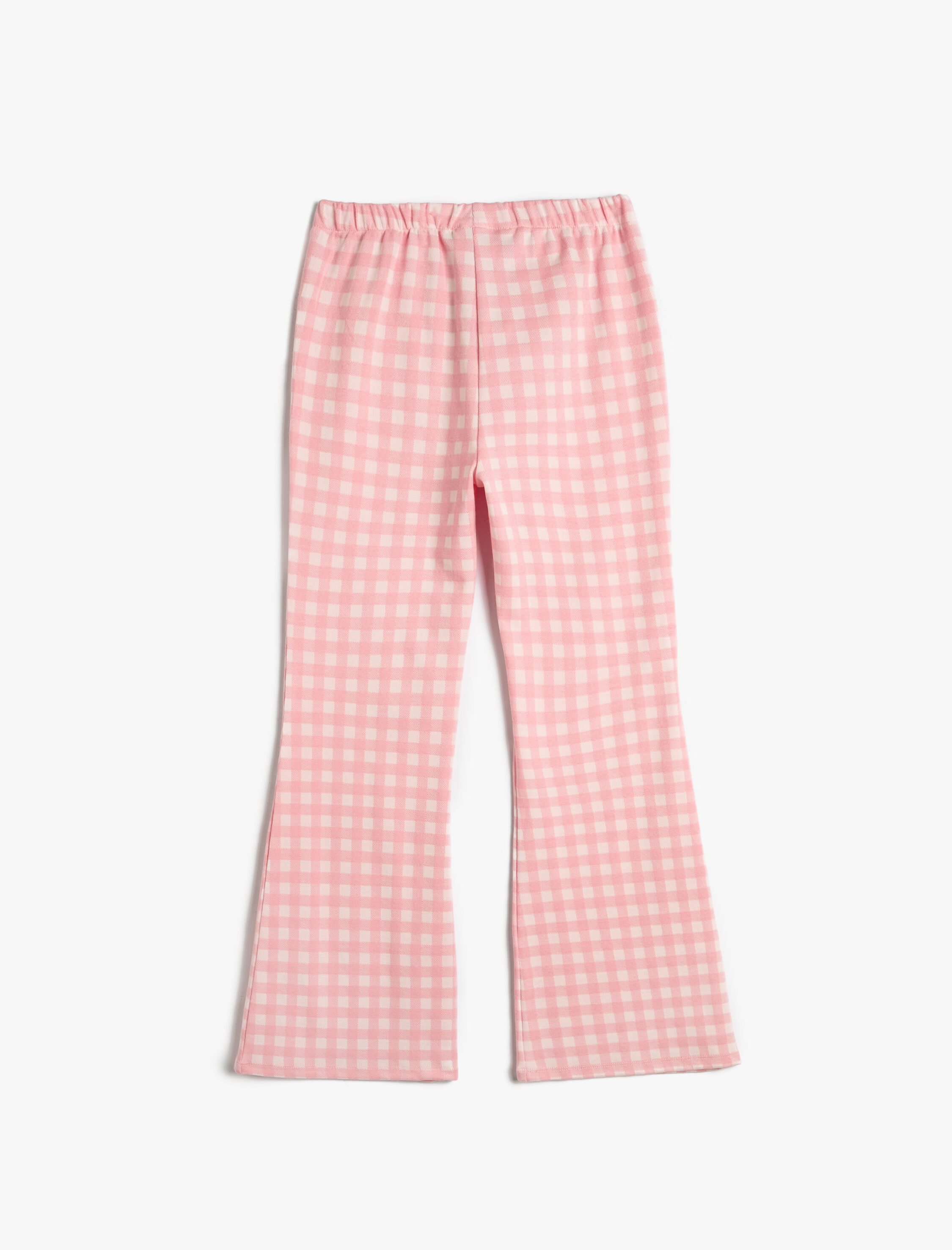  Kız Çocuk İspanyol Paça Pantolon Beli Lastikli