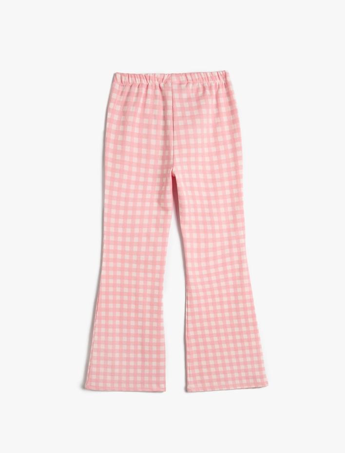 Kız Çocuk İspanyol Paça Pantolon Beli Lastikli