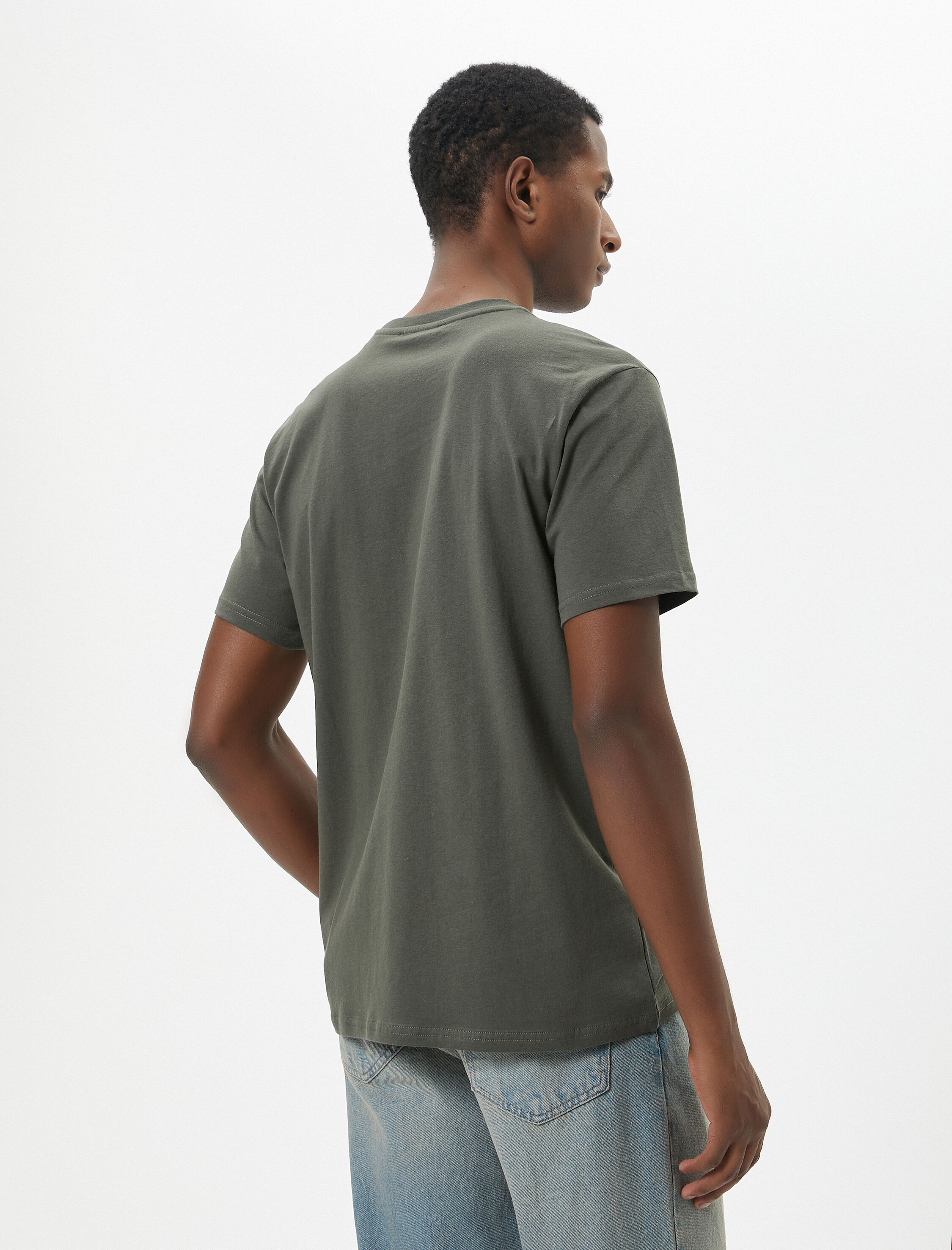   Slogan Baskılı Tişört Slim Fit Bisiklet Yaka Kısa Kollu Pamuklu