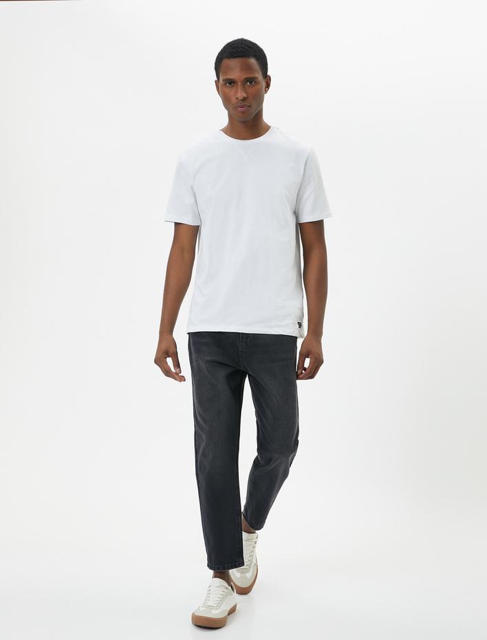  Loose Fit Yıkamalı Bol Kot Pantolon - Steve Jean