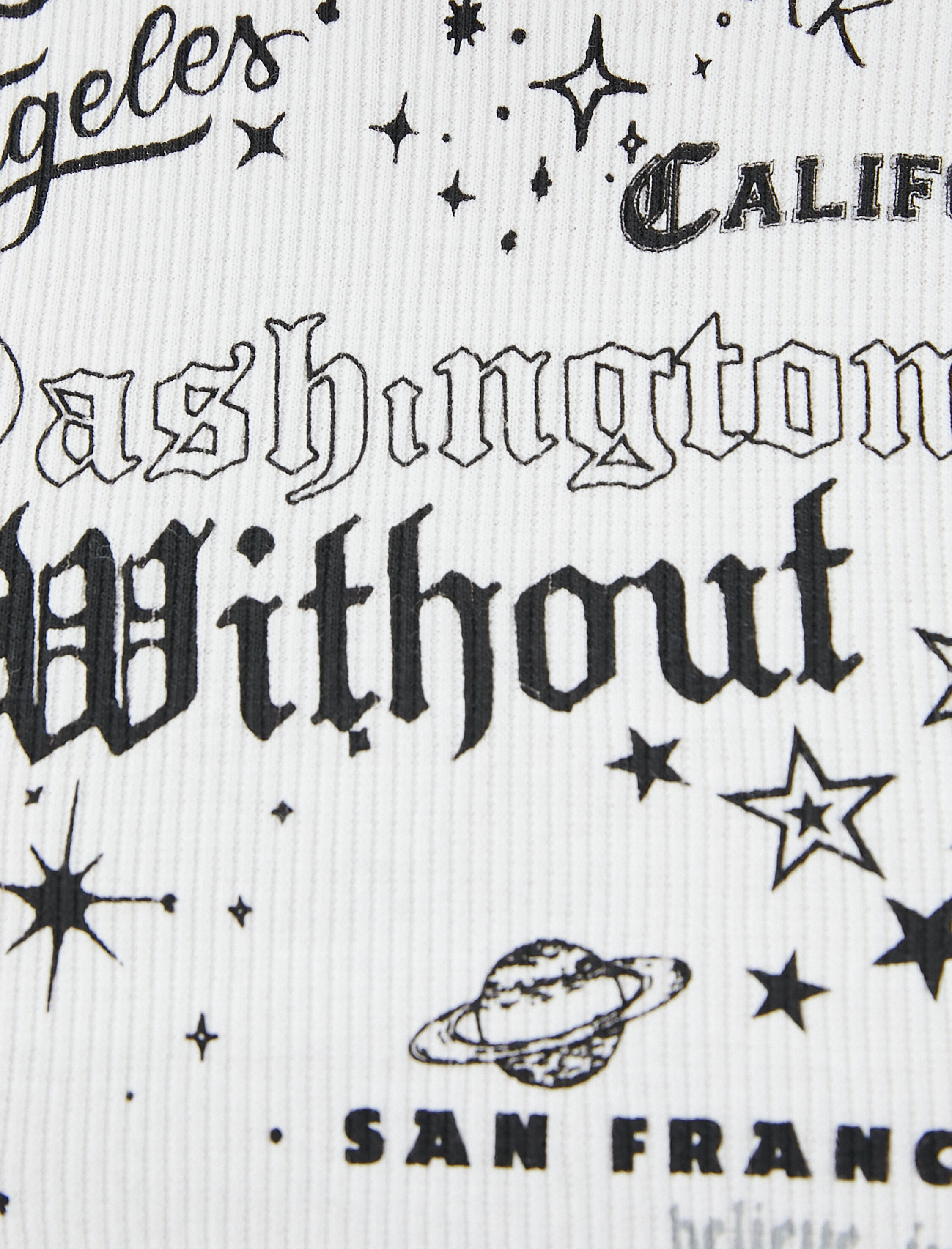   Baskılı Tişört Uzun Kollu Bisiklet Yaka Slim Fit