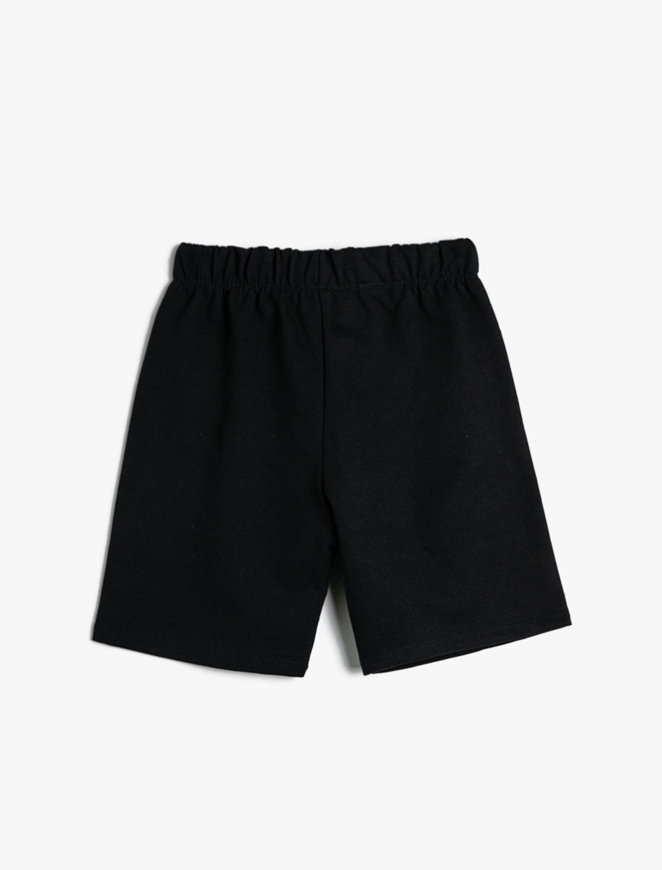  Erkek Çocuk Basic Şort Slogan Baskılı Cepli Beli Bağlamalı