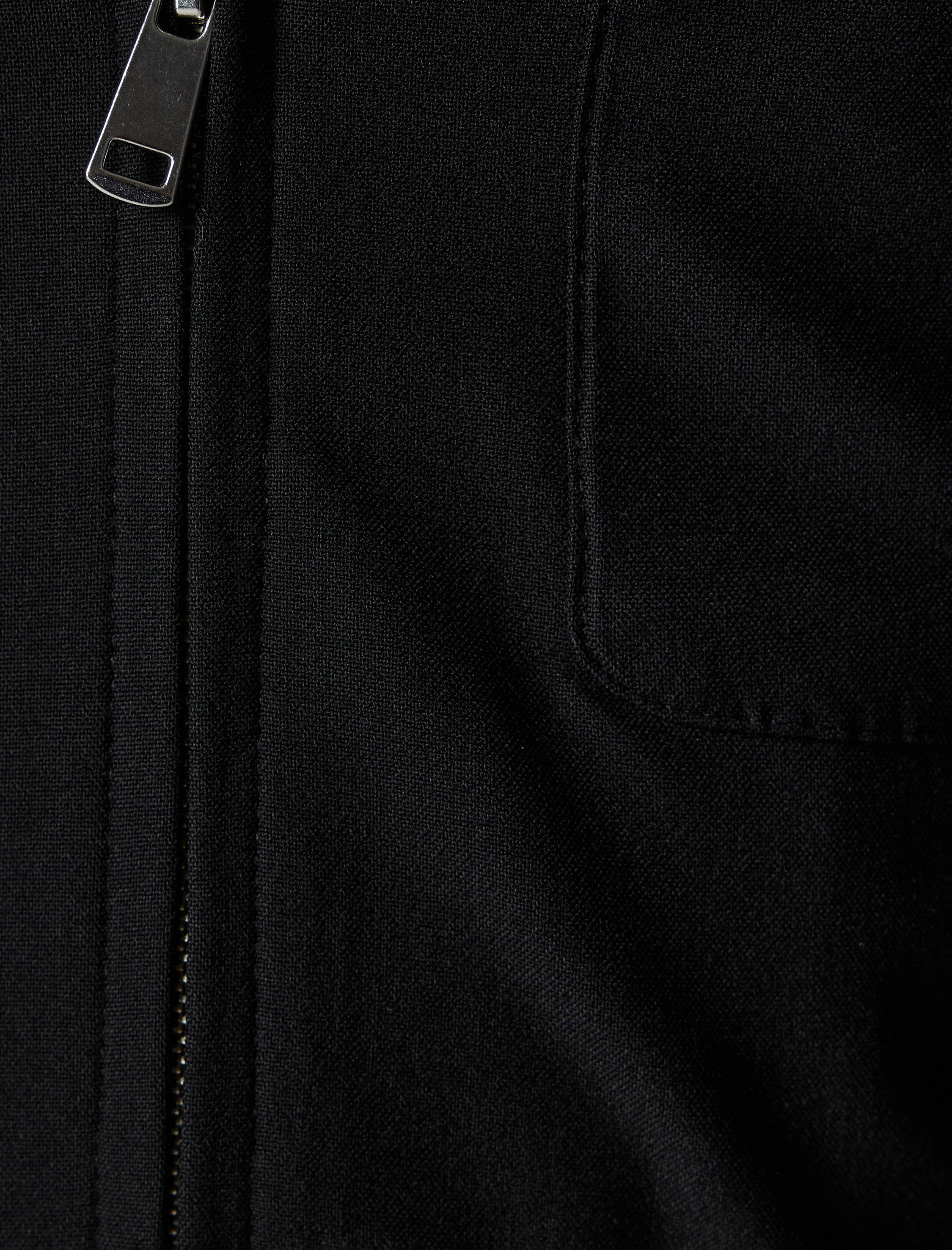   Polo Yaka Ceket Fermuarlı Cep Detaylı Slim Fit