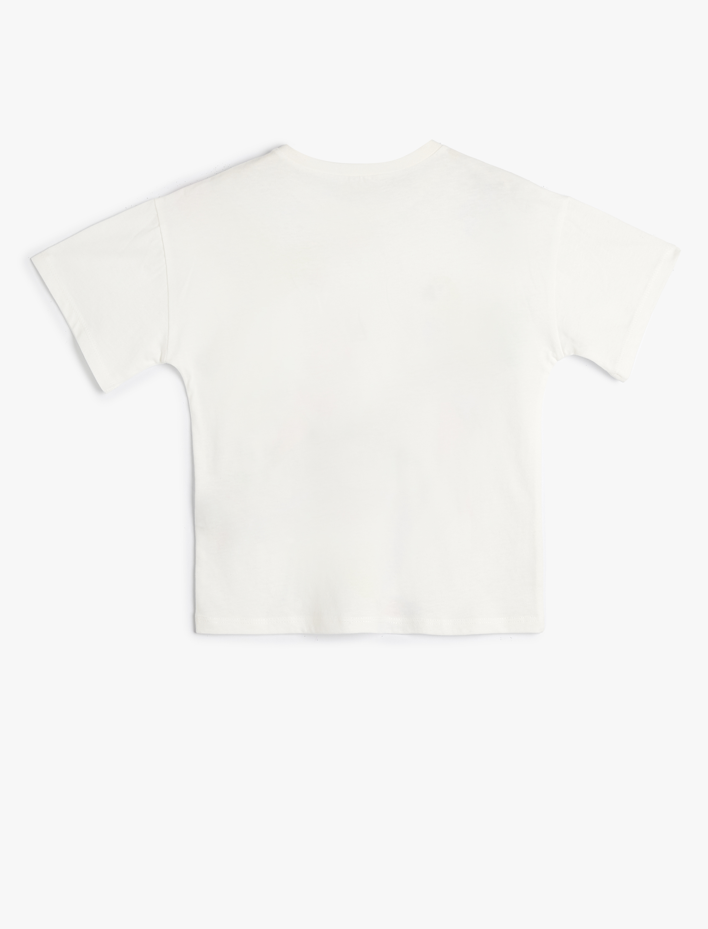  Kız Çocuk Papağanlı Tişört Kısa Kollu Bisiklet Yaka Pamuklu