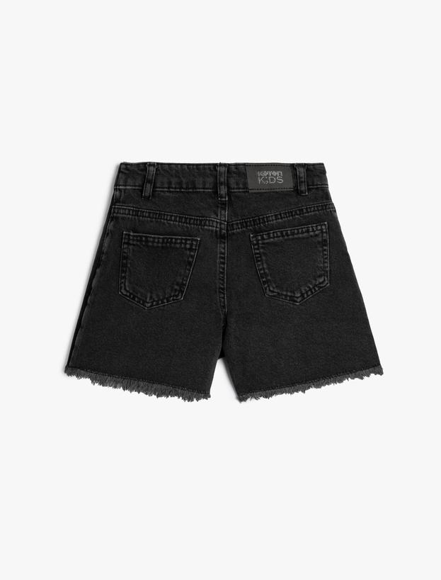 Jean Skort Pocket Detail Envelop Closure Cotton_1