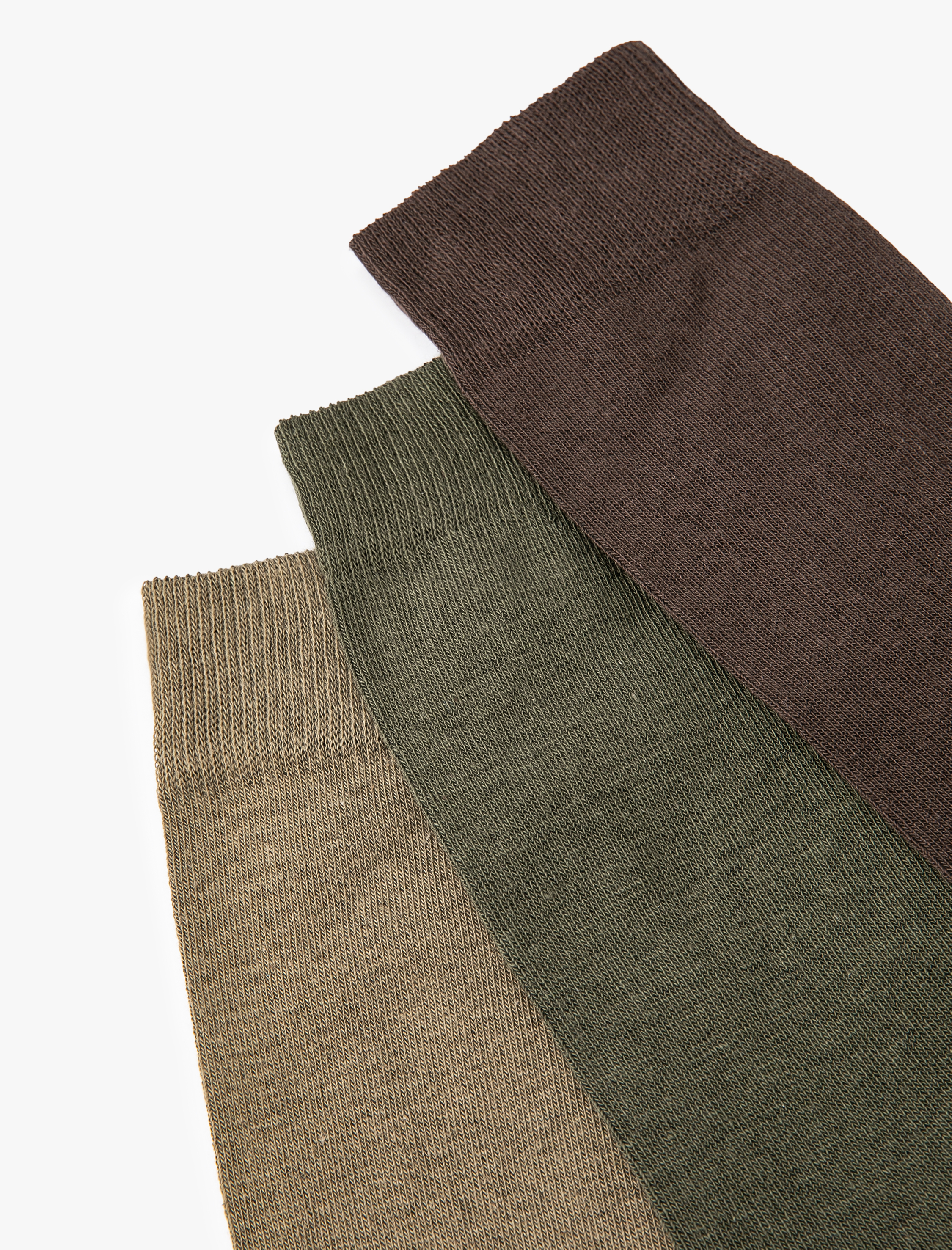  Erkek 3'lü Soket Çorap Seti Çok Renkli