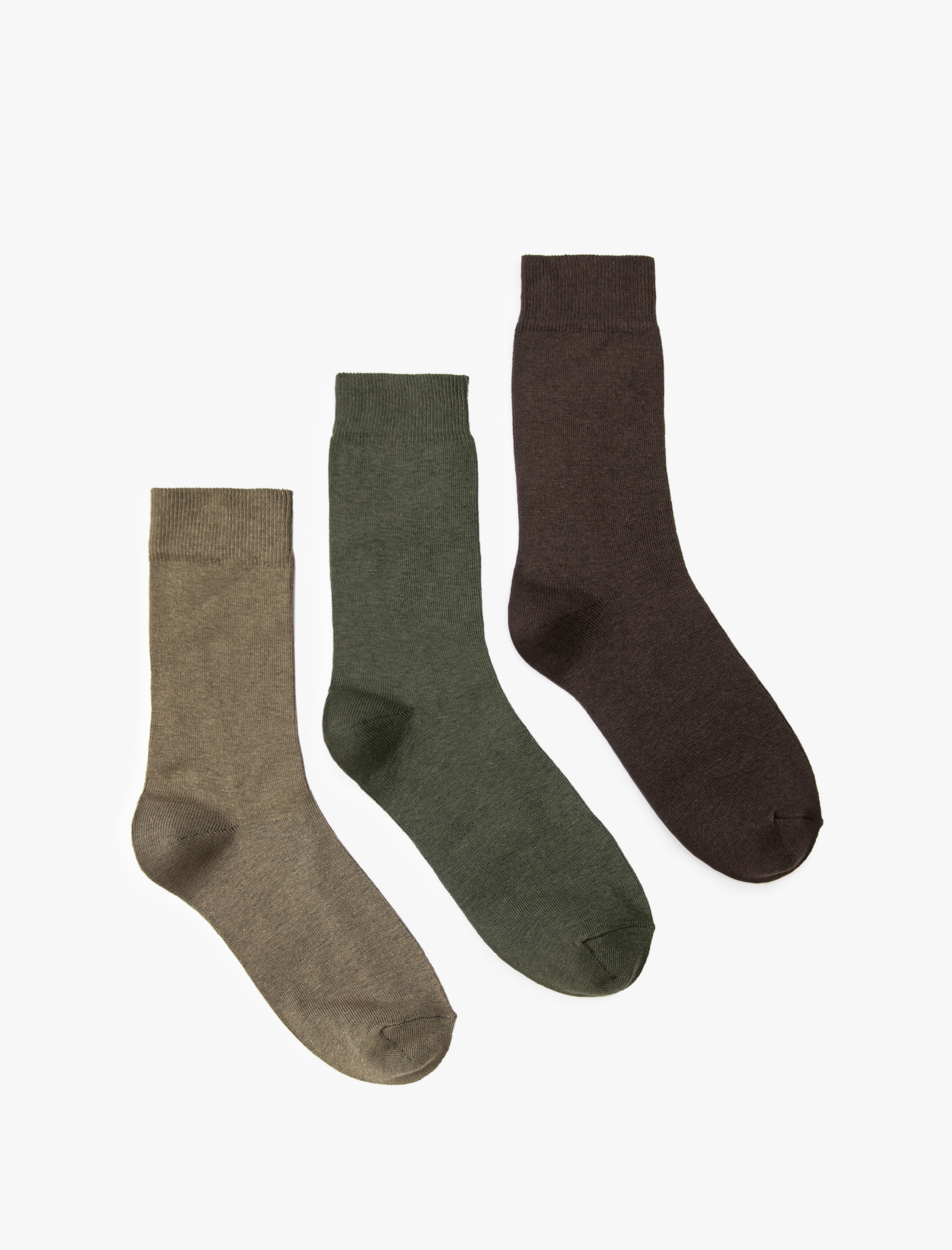  Erkek 3'lü Soket Çorap Seti Çok Renkli