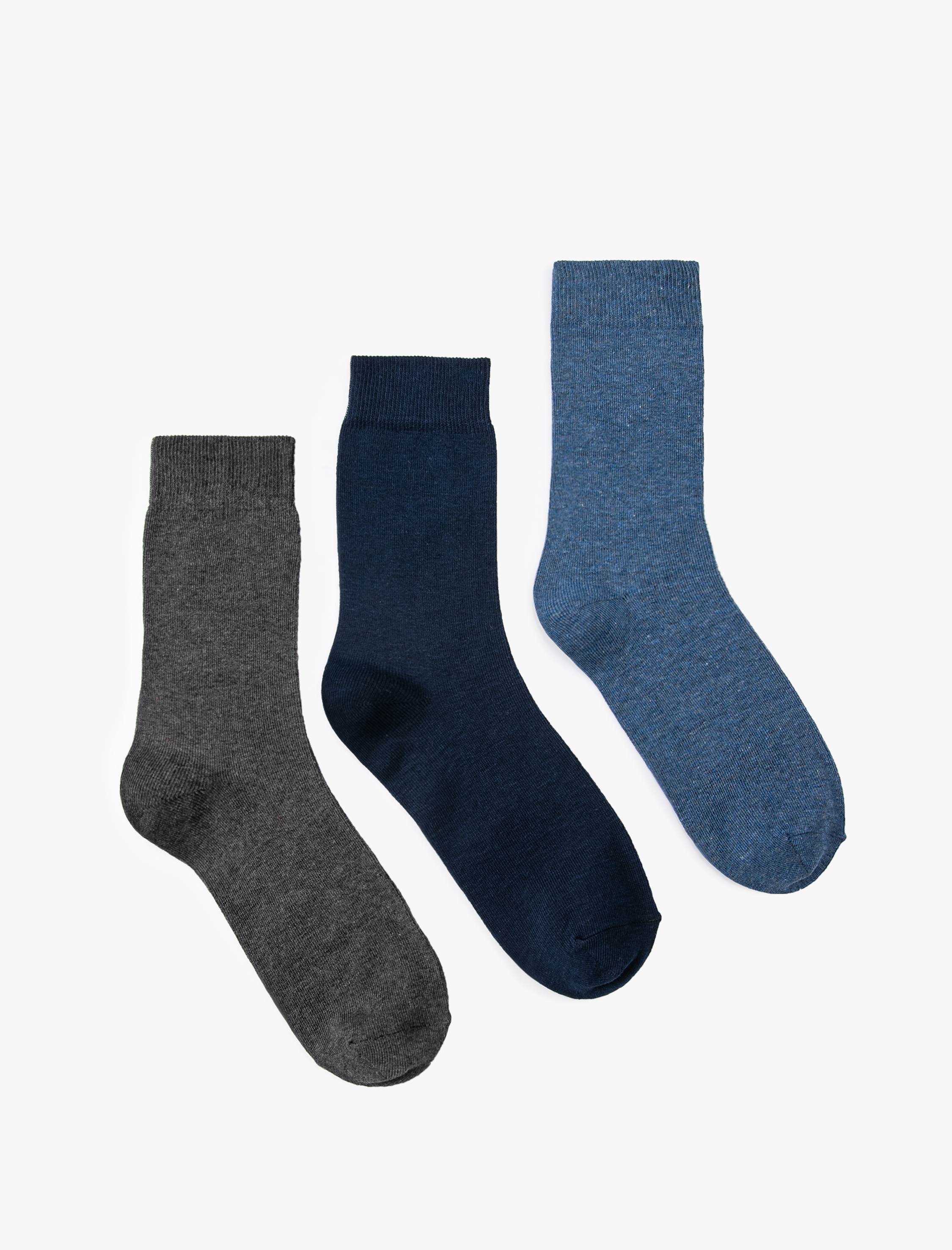  Erkek 3'lü Soket Çorap Seti Çok Renkli