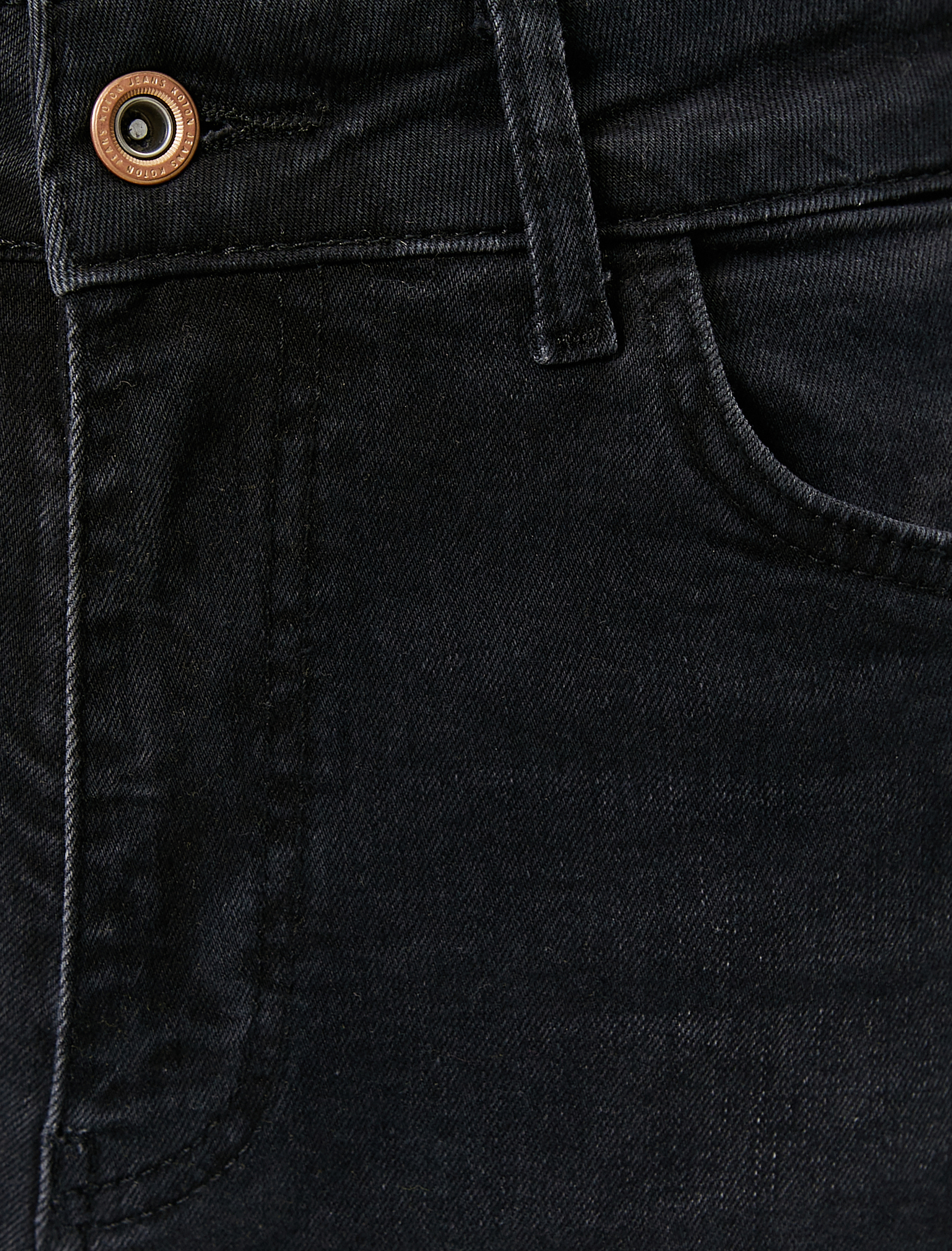   Yüksek Bel Mom Kot Pantolon Esnek Cepli Dar Kalıp Pamuklu - Slim Mom Jean