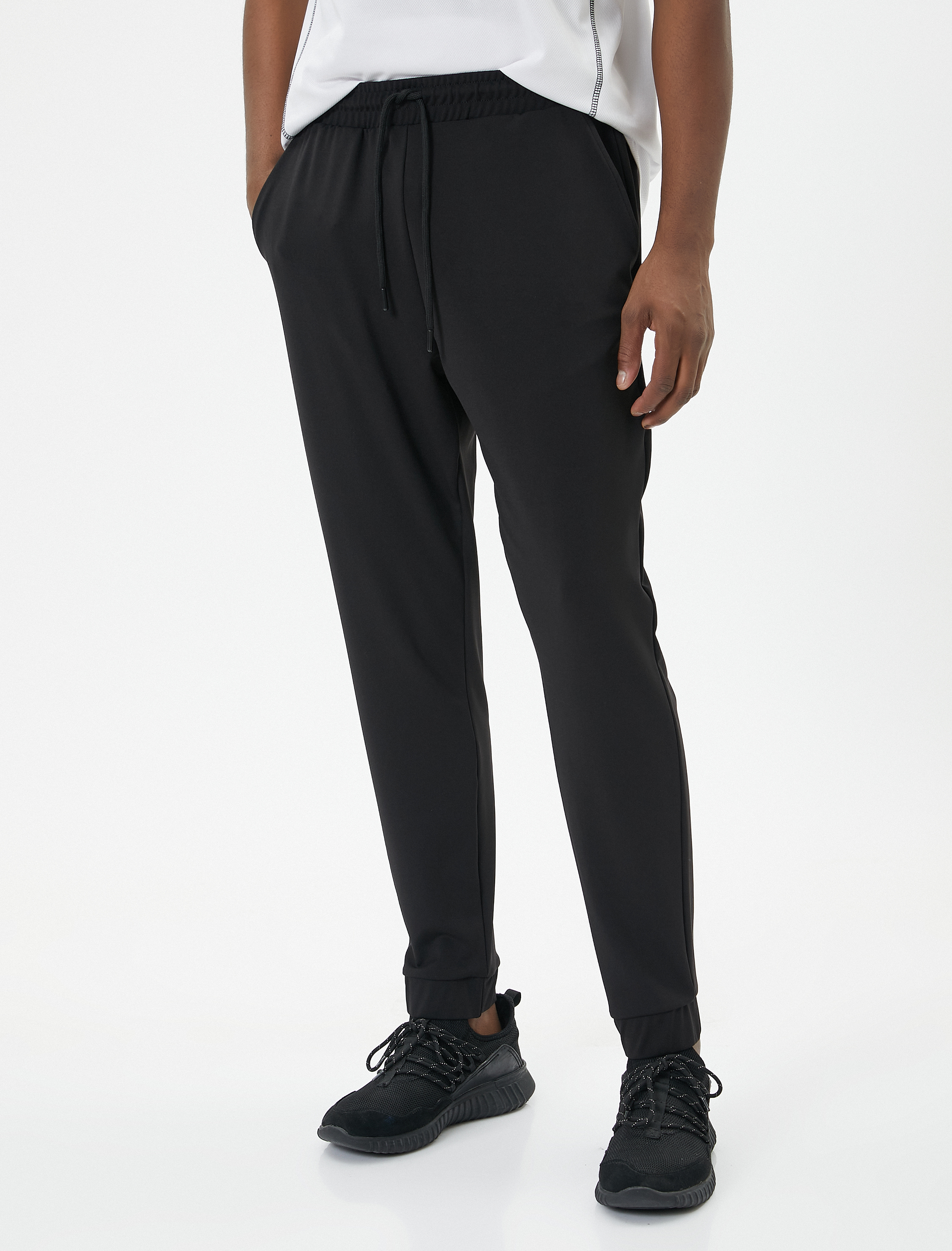   Jogger Eşofman Altı Beli Bağcıklı Cep Detaylı