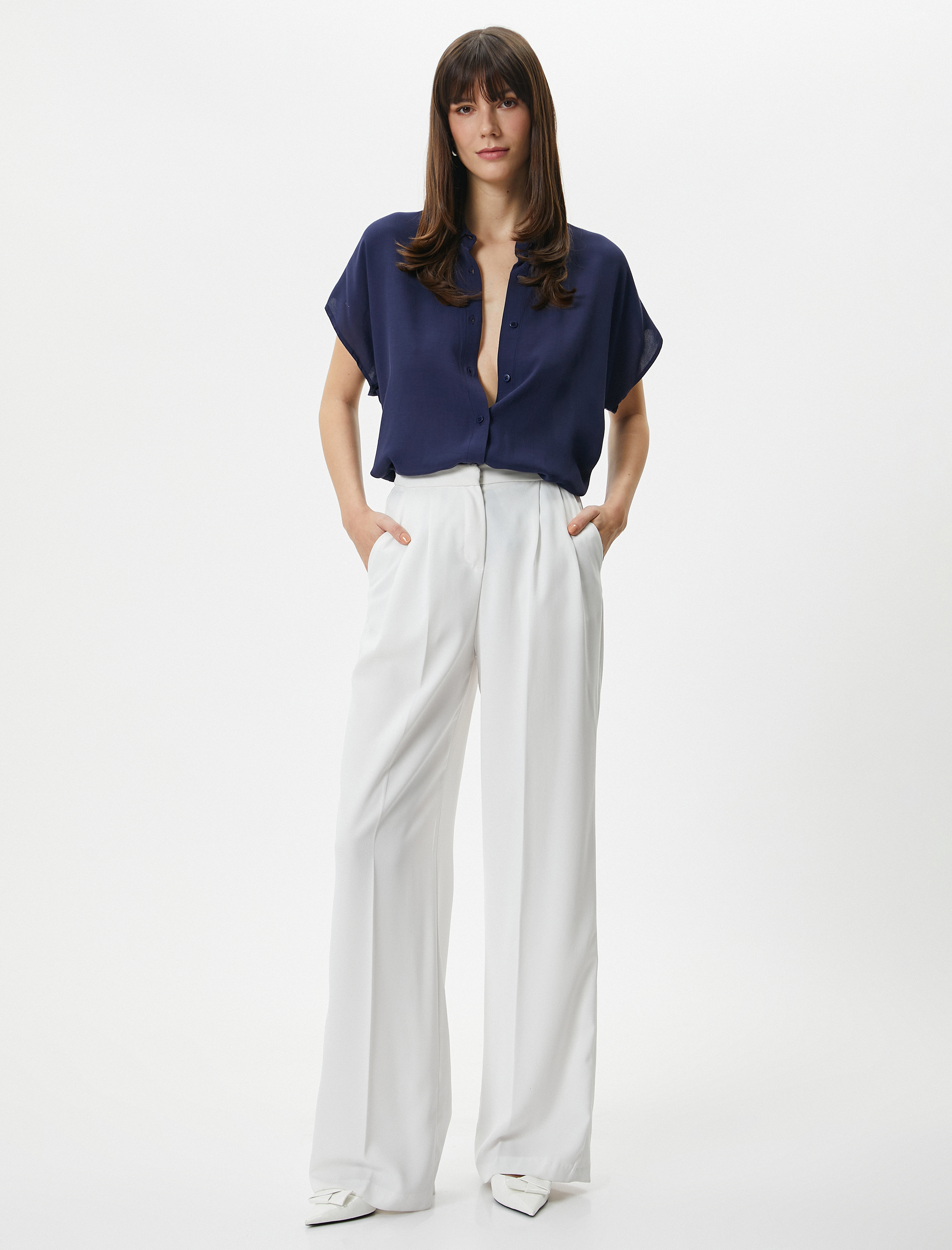   Kısa Kollu Gömlek Düğmeli Regular Fit