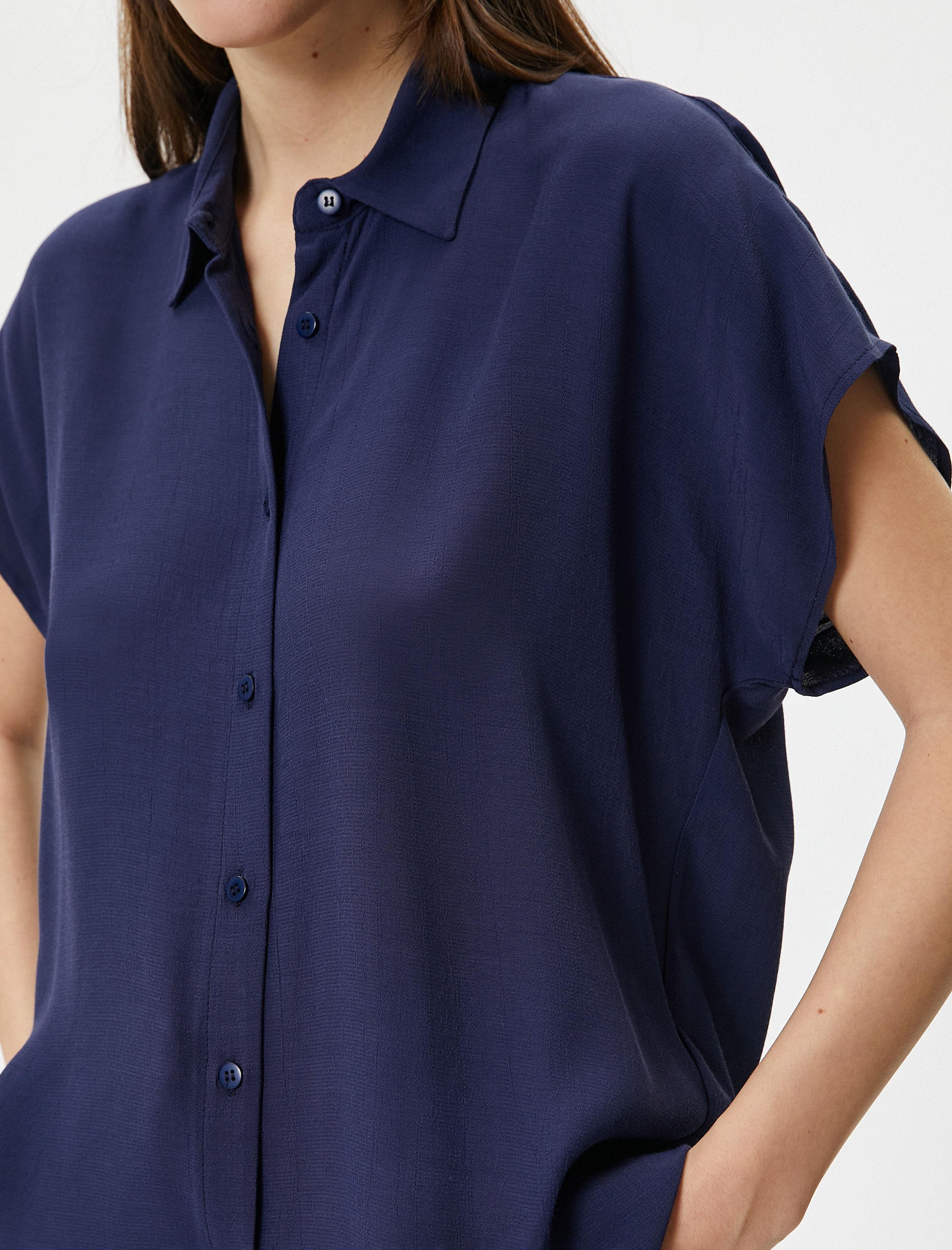   Kısa Kollu Gömlek Düğmeli Regular Fit