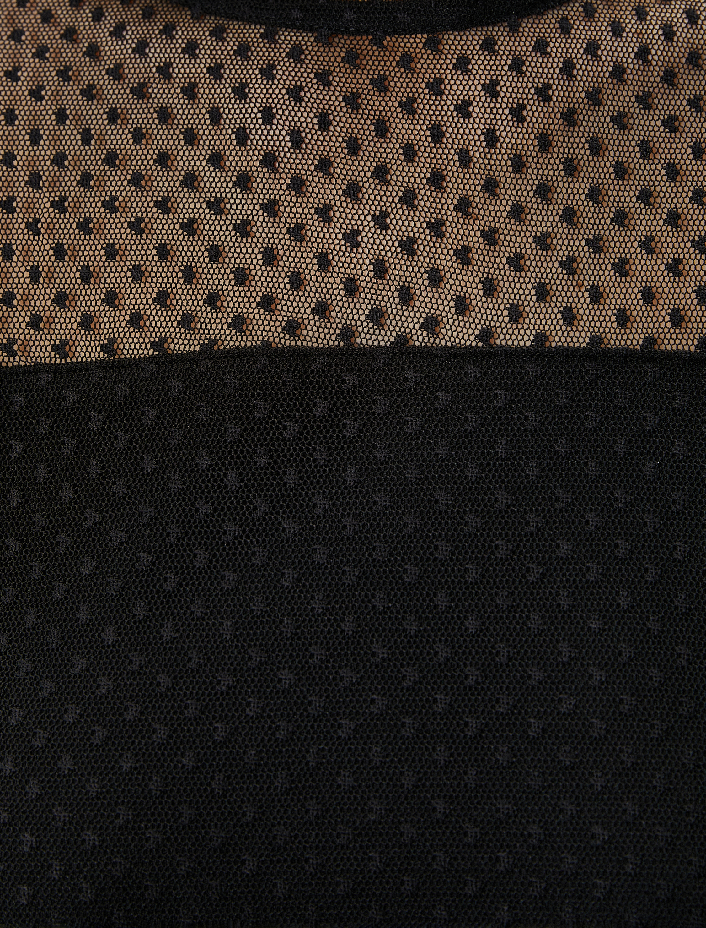   Dantelli Tişört Kısa Kollu Bisiklet Yaka