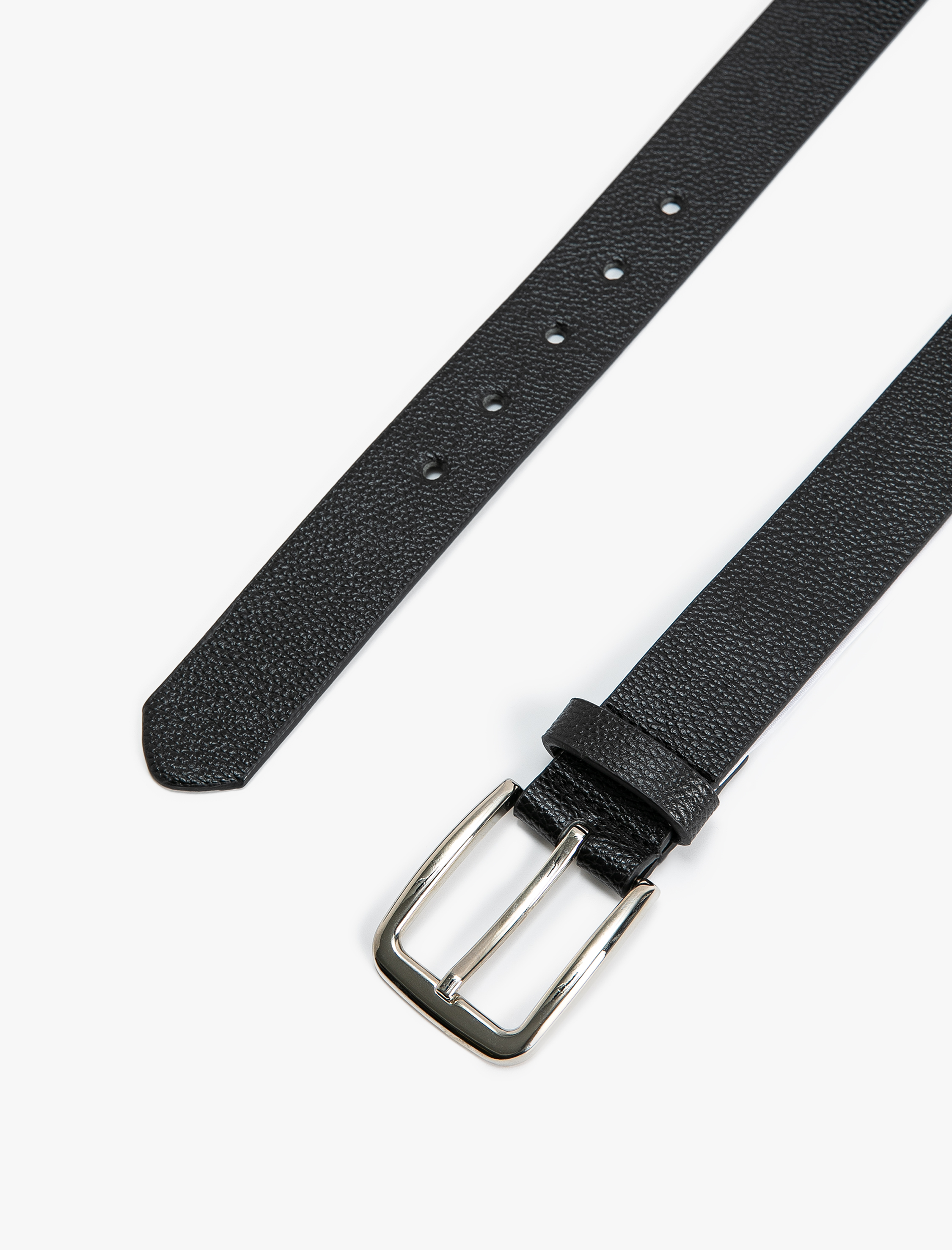  Erkek Kemer Deri Görünümlü Metal Tokalı