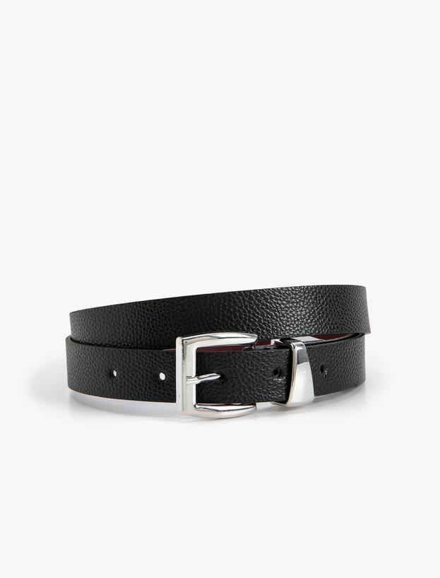 Metal Buckle Detail Belt_0