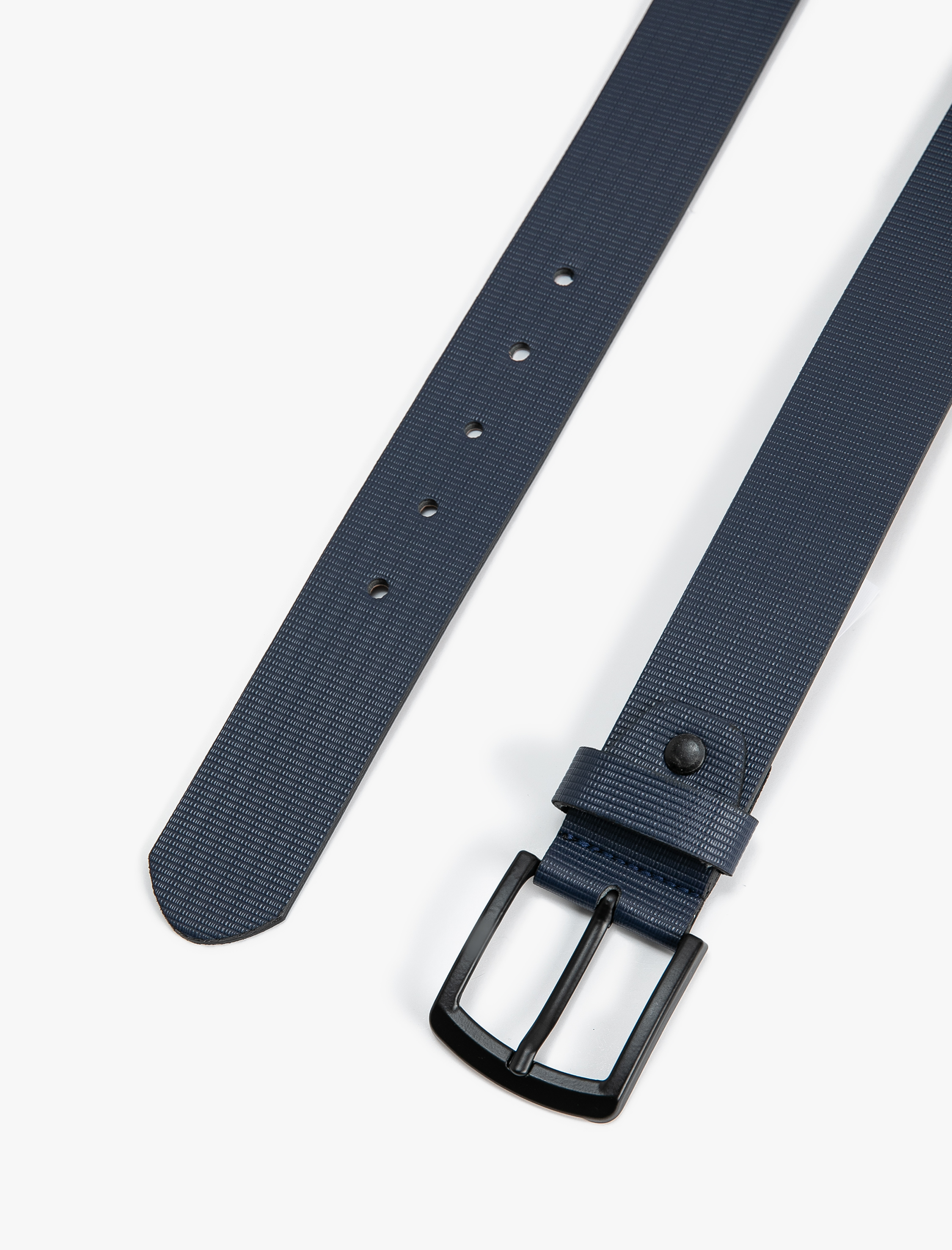  Erkek Kemer Deri Görünümlü Metal Tokalı