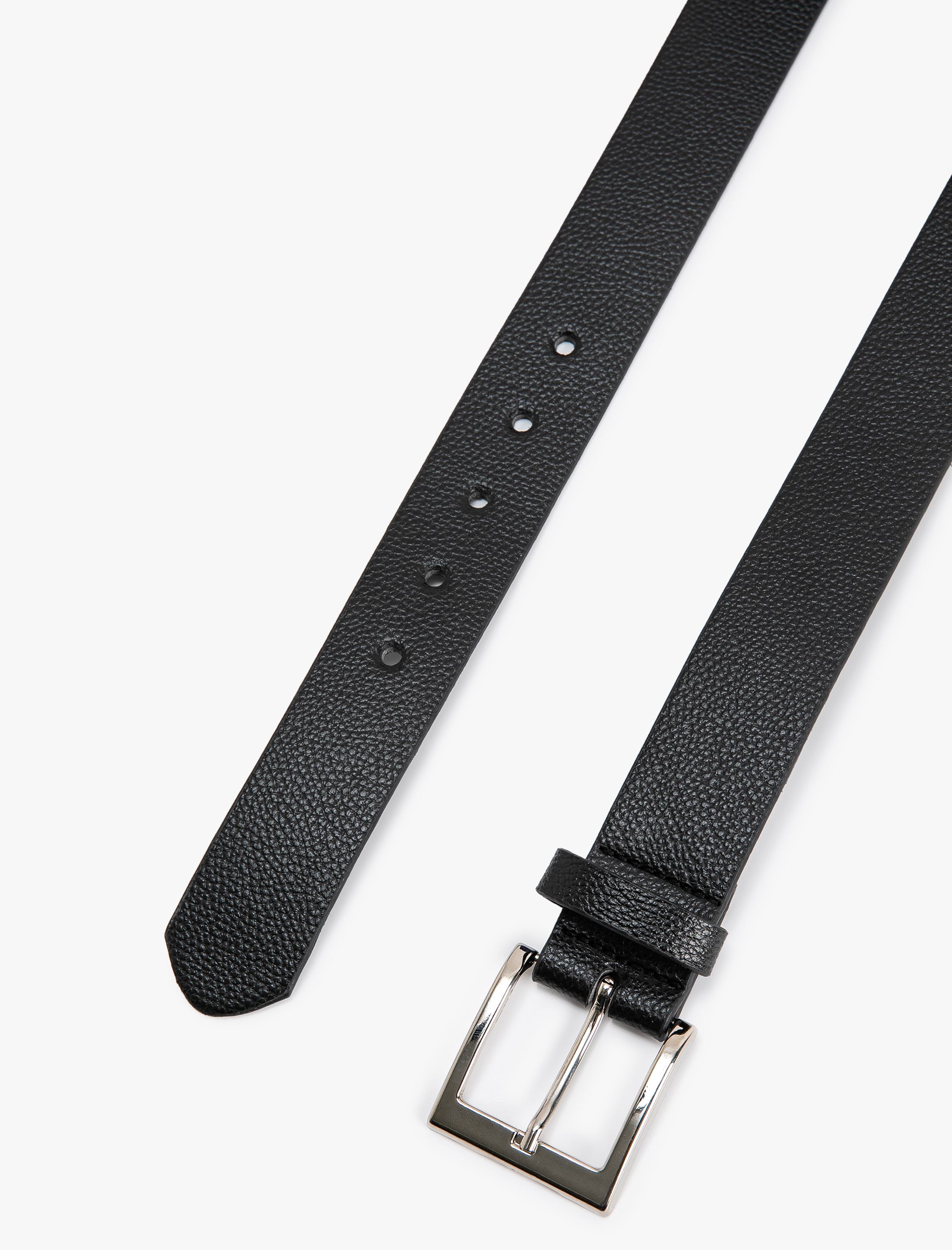  Erkek Kemer Deri Görünümlü Metal Tokalı