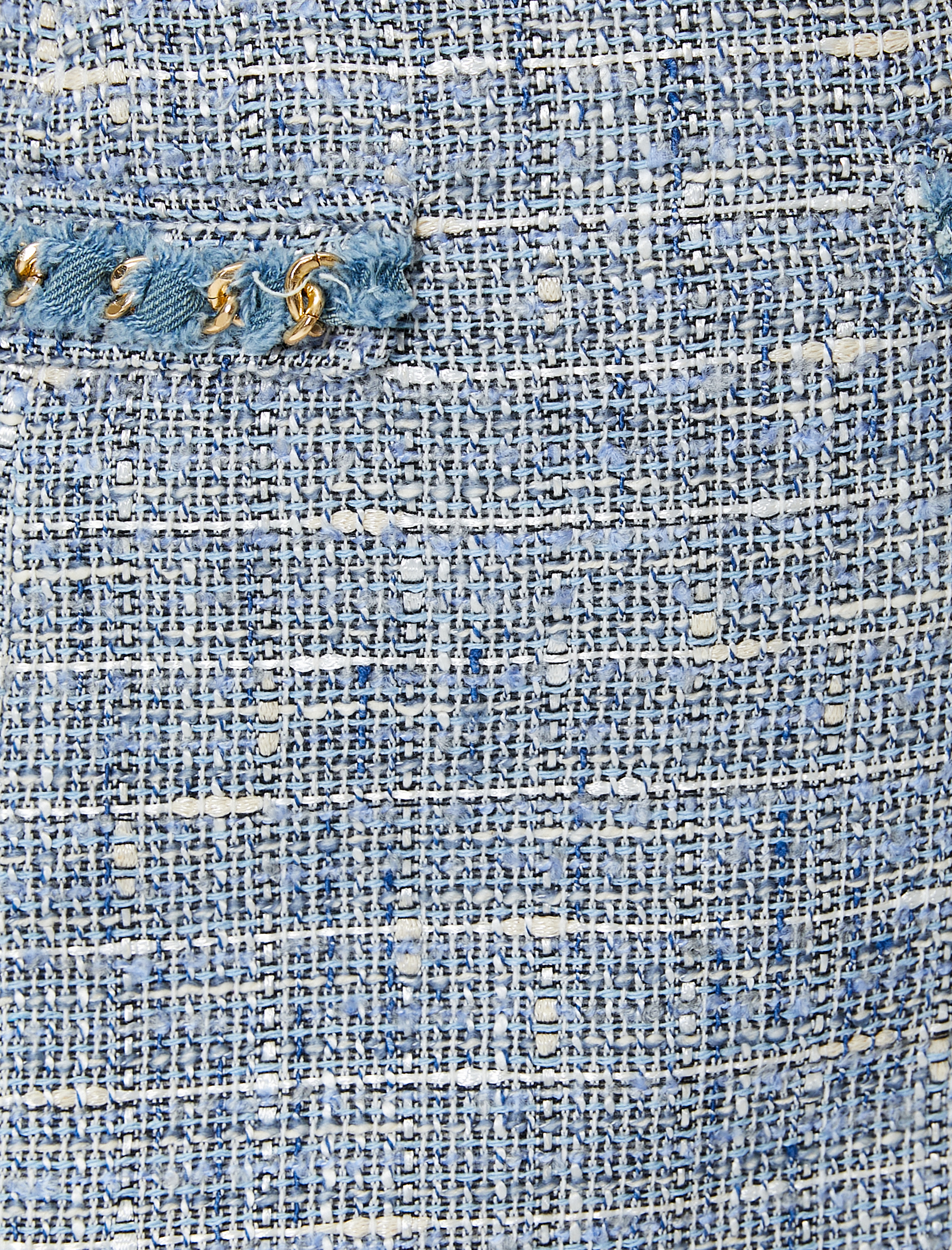   Tüvit Mini Etek Yüksek Bel Zincir Detaylı