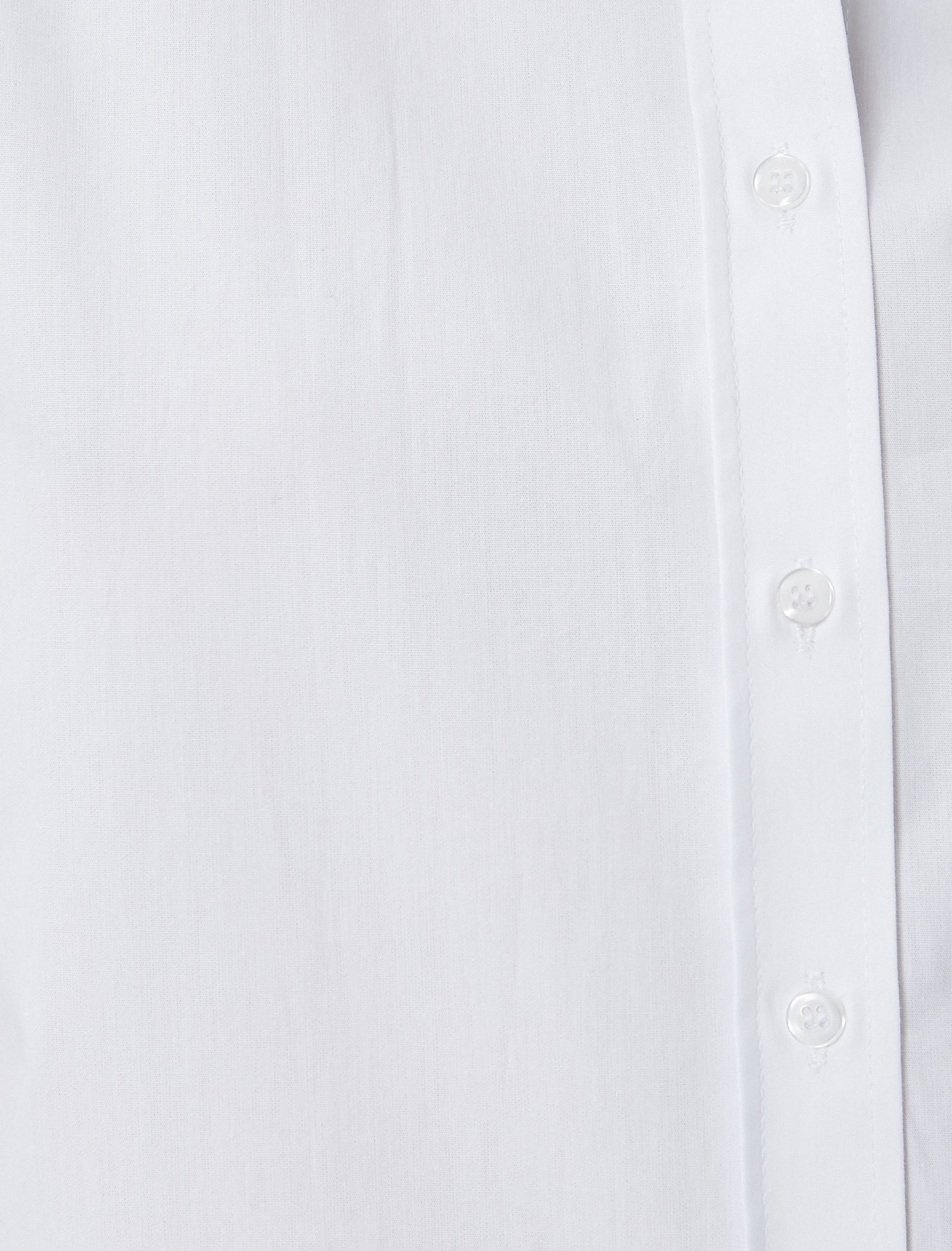   Uzun Kollu Poplin Gömlek Düğmeli Pamuklu Standart Kesim