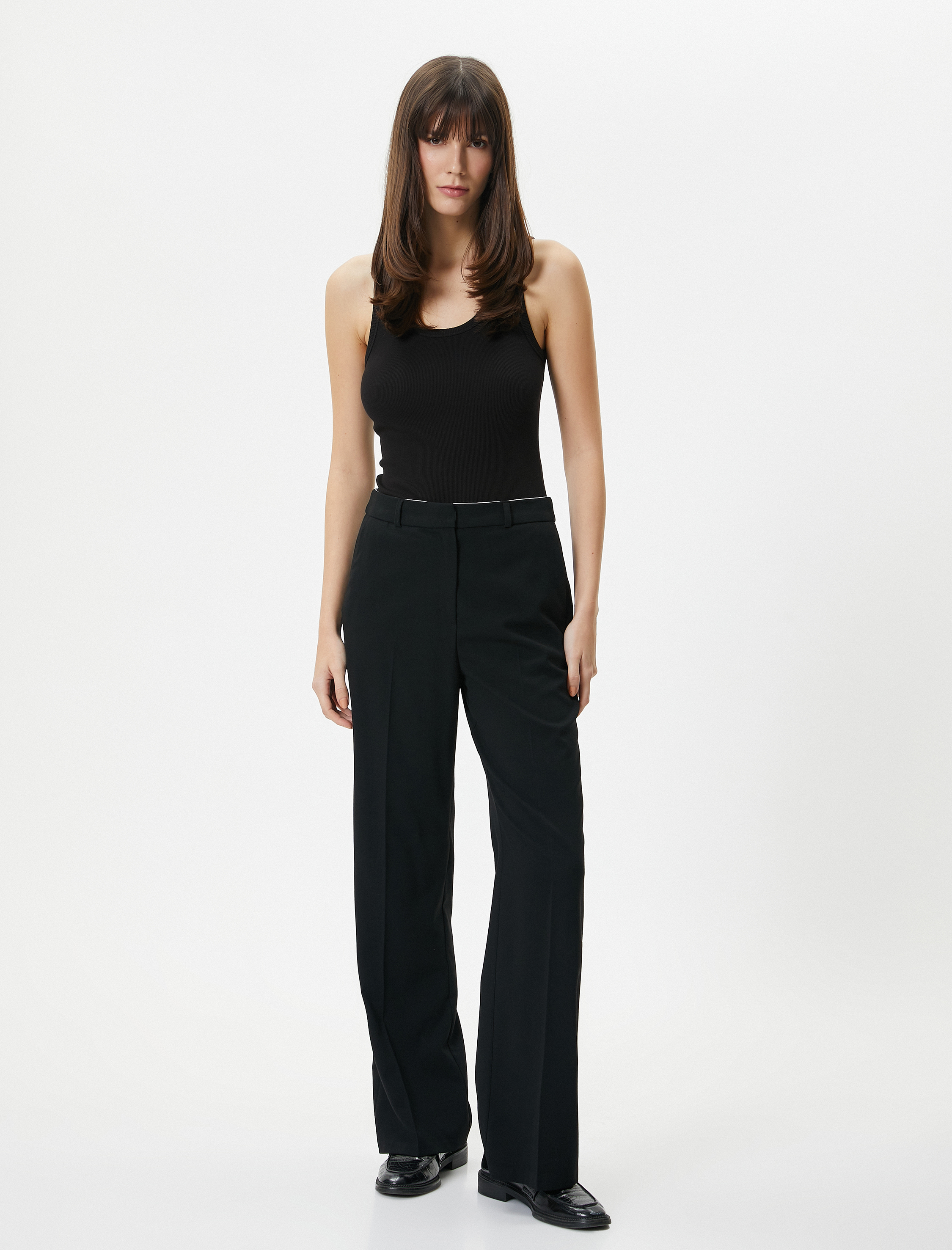   Fitilli Atlet U Yaka Kalın Askılı