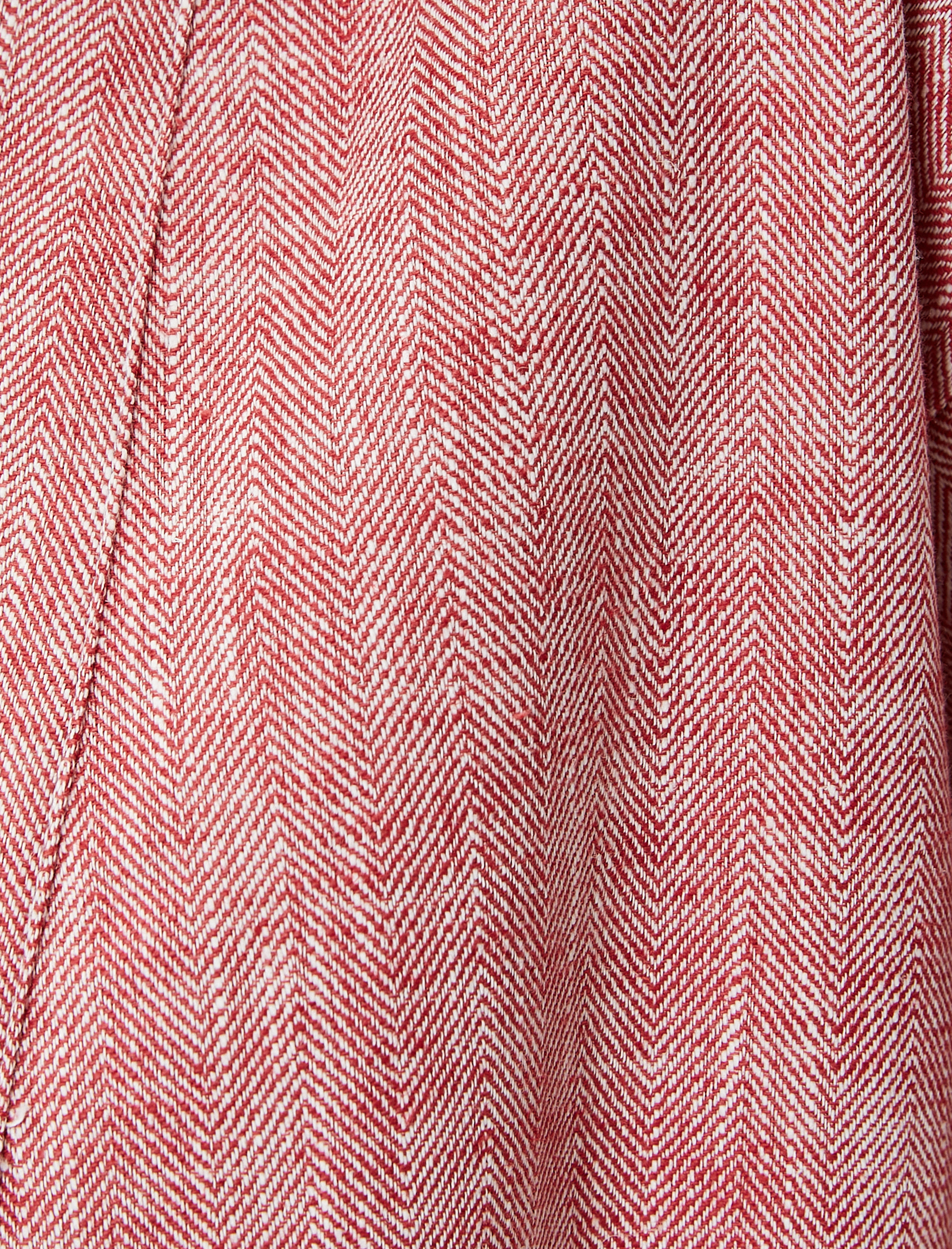   Kimono Geniş Yarım Kollu Cep Detaylı Keten Pamuk Karışımlı