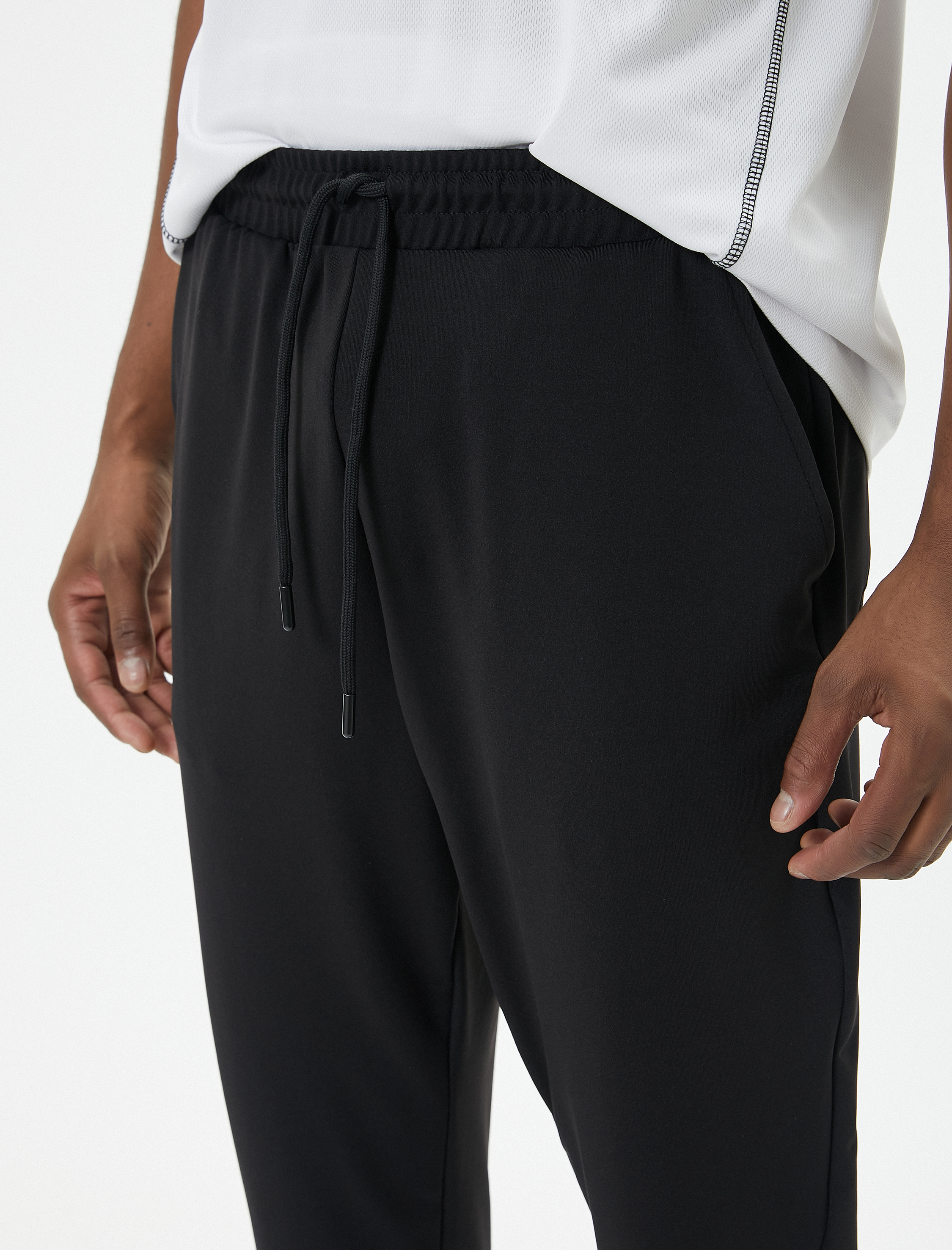   Jogger Eşofman Altı Beli Bağcıklı Cep Detaylı