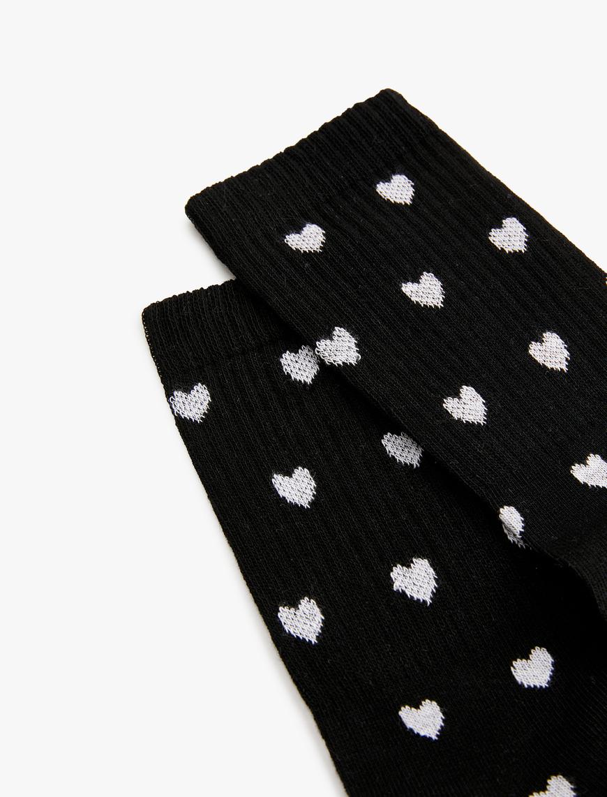  Kadın Kalpli Soket Çorap