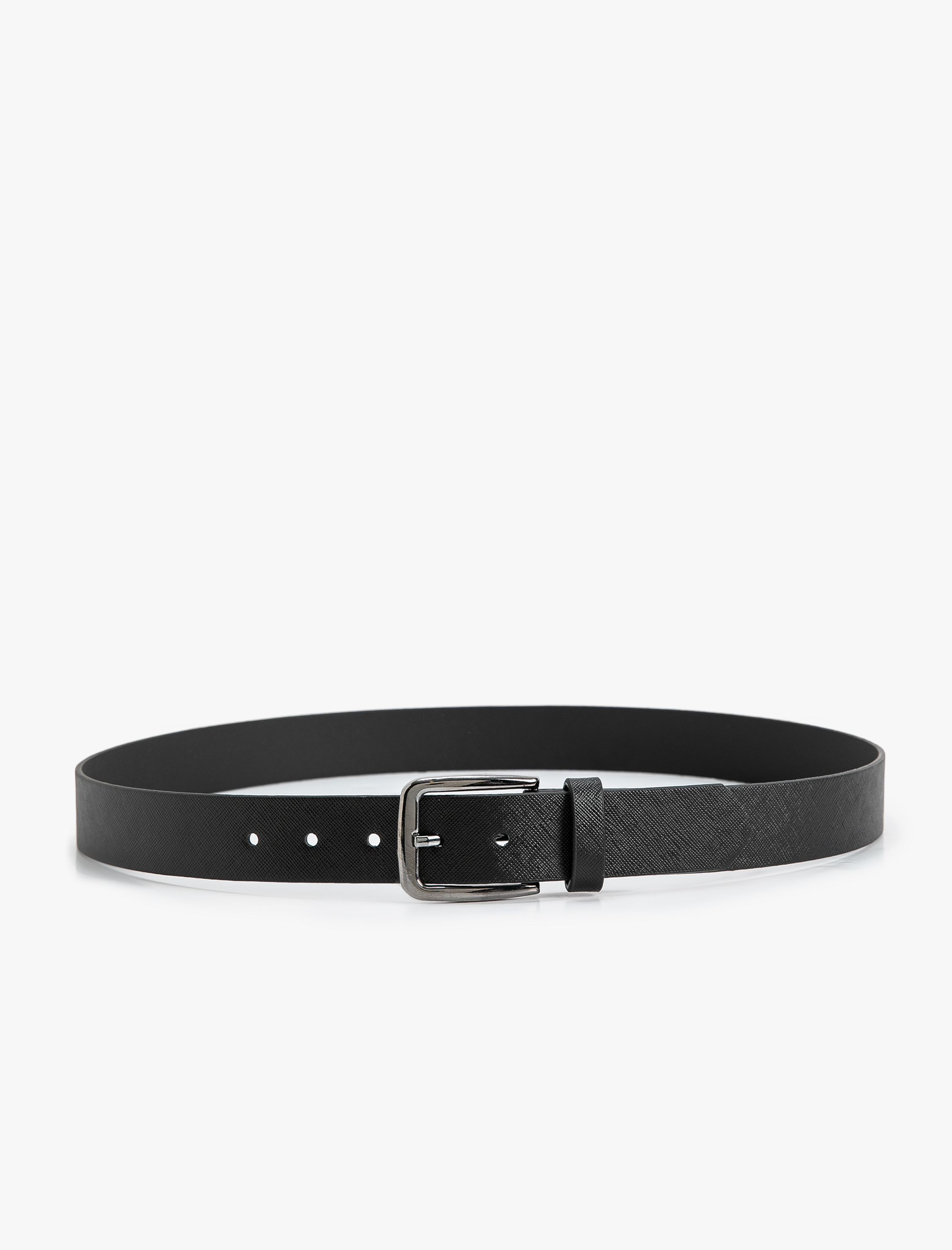  Erkek Kemer Deri Görünümlü Metal Tokalı