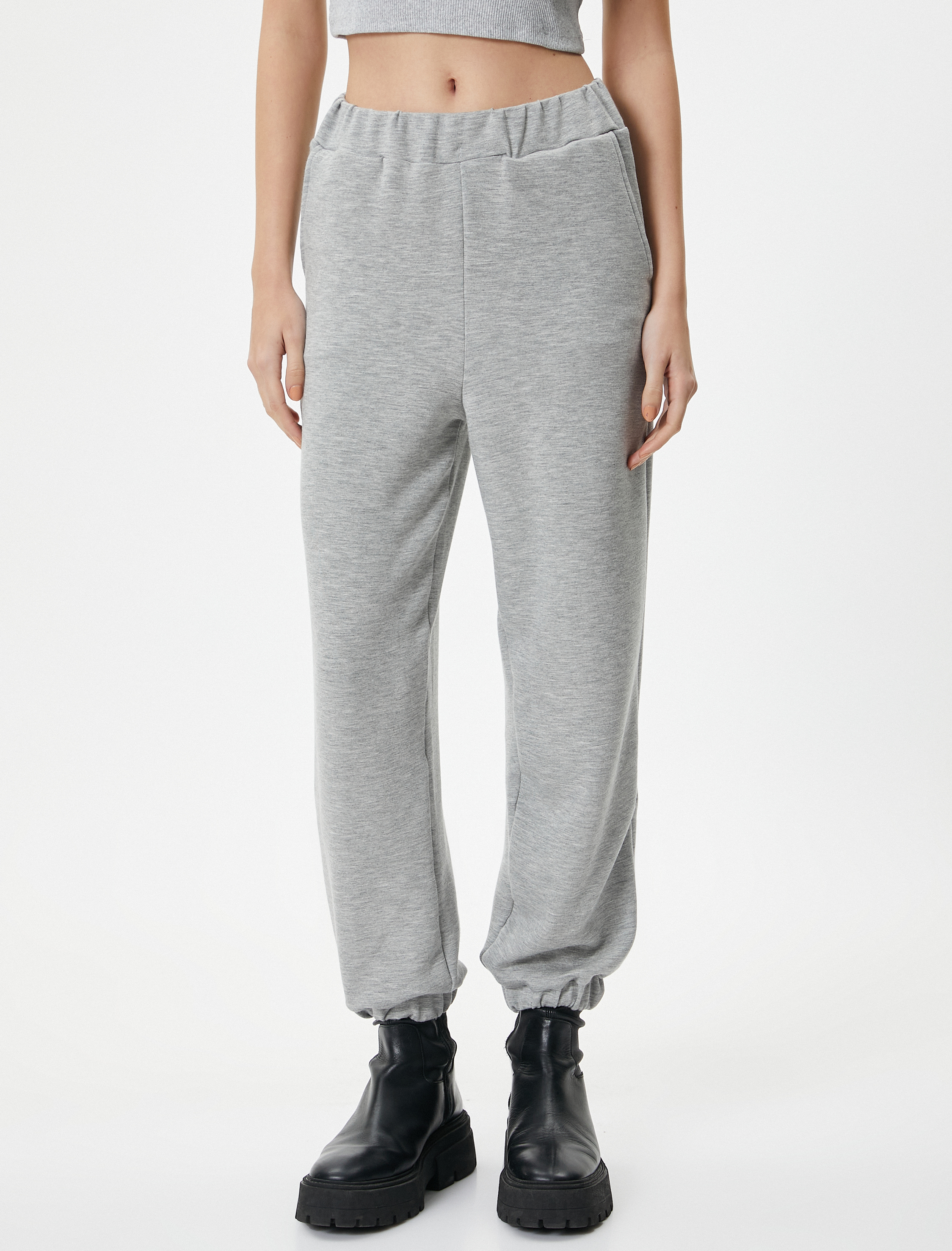   Jogger Eşofman Altı Beli Lastikli Cep Detaylı