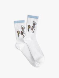 Rick and Morty Soket Çorap Lisanslı Desenli