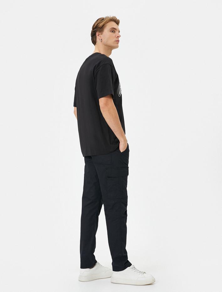  Paraşüt Pantolon Beli Bağcıklı Kargo Cep Detaylı