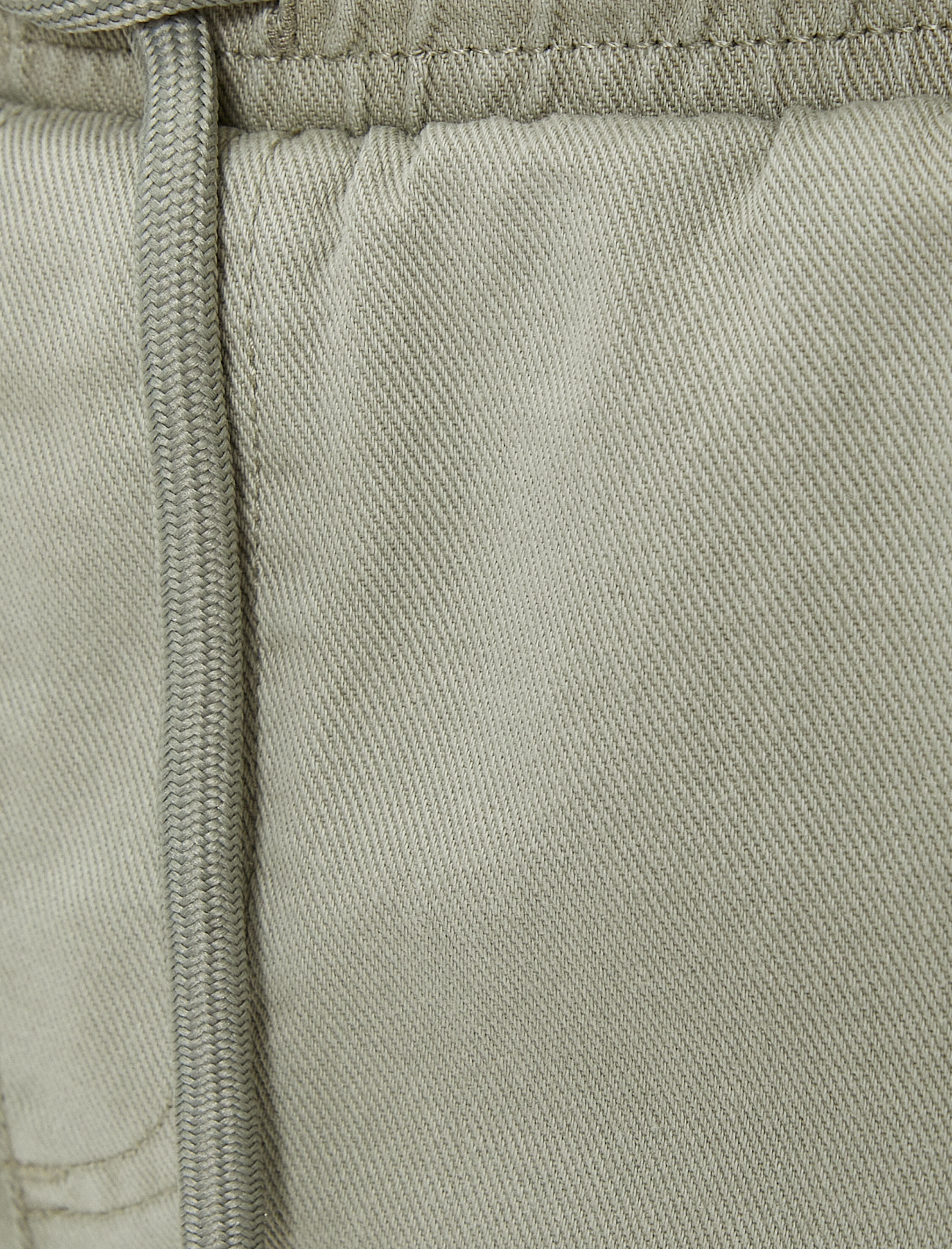   Jogger Pantolon Cep Detaylı Beli Bağcıklı Pamuklu