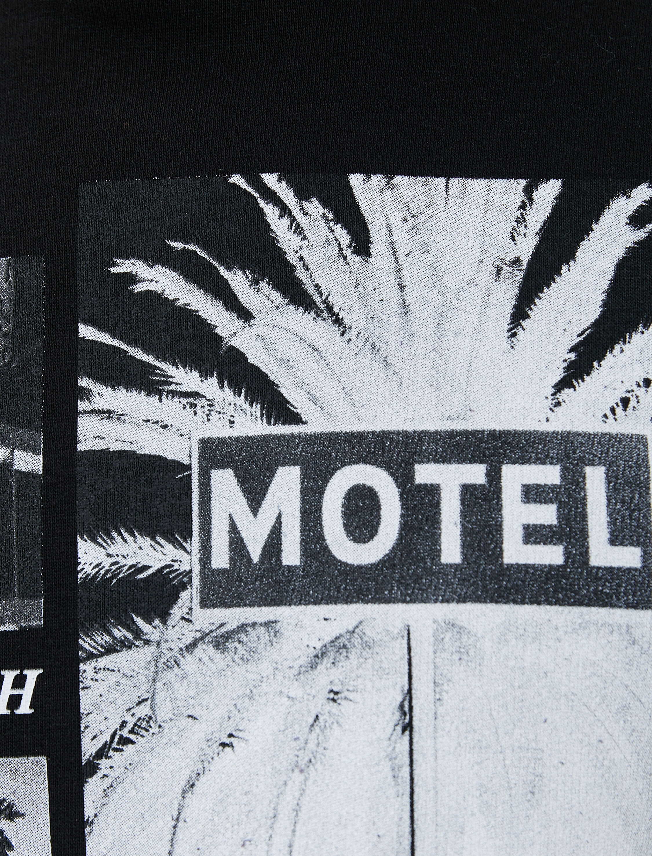   Bisiklet Yaka Sweatshirt Slogan Baskılı Uzun Kollu Şardonlu