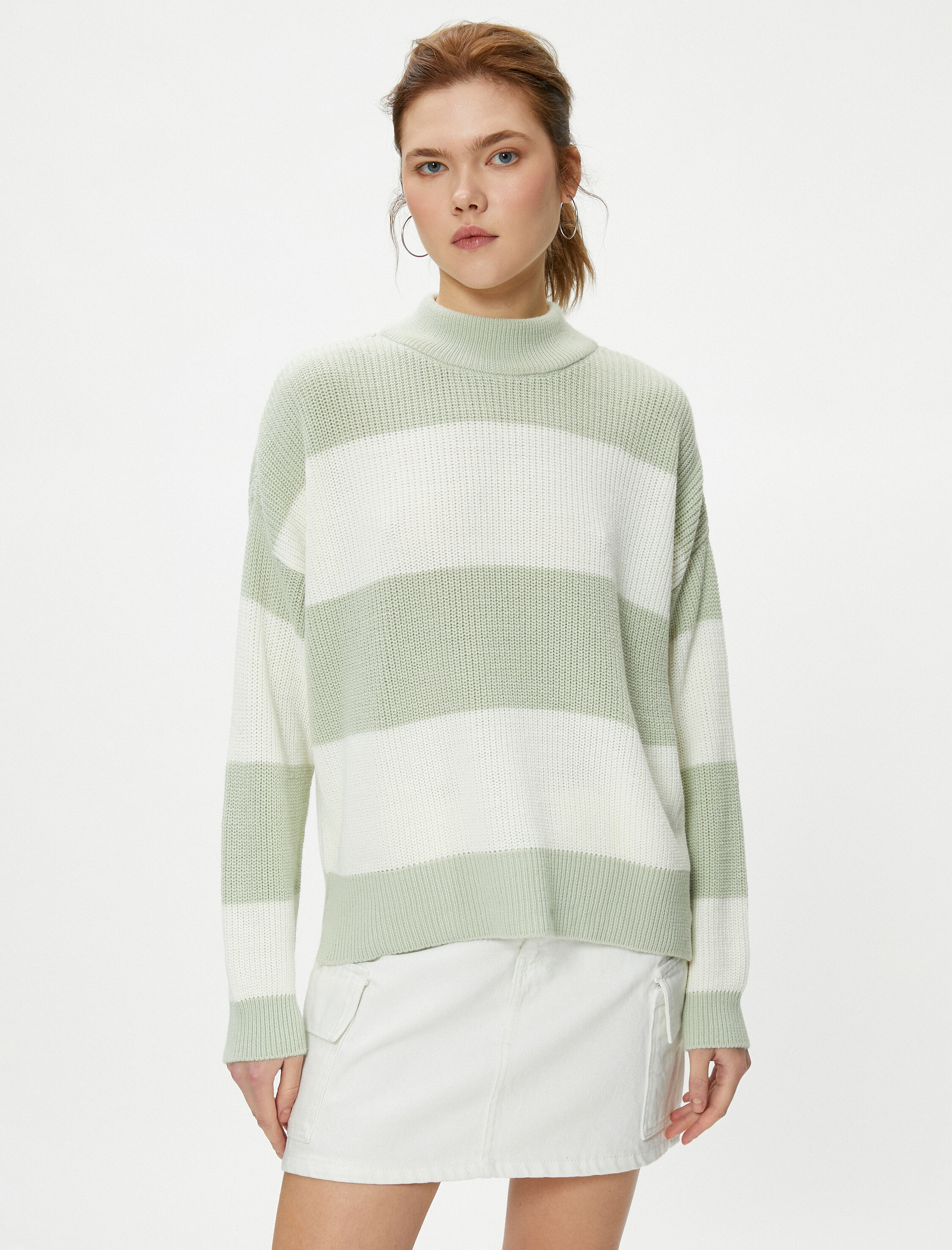   Triko Kazak Dik Yaka Uzun Kollu