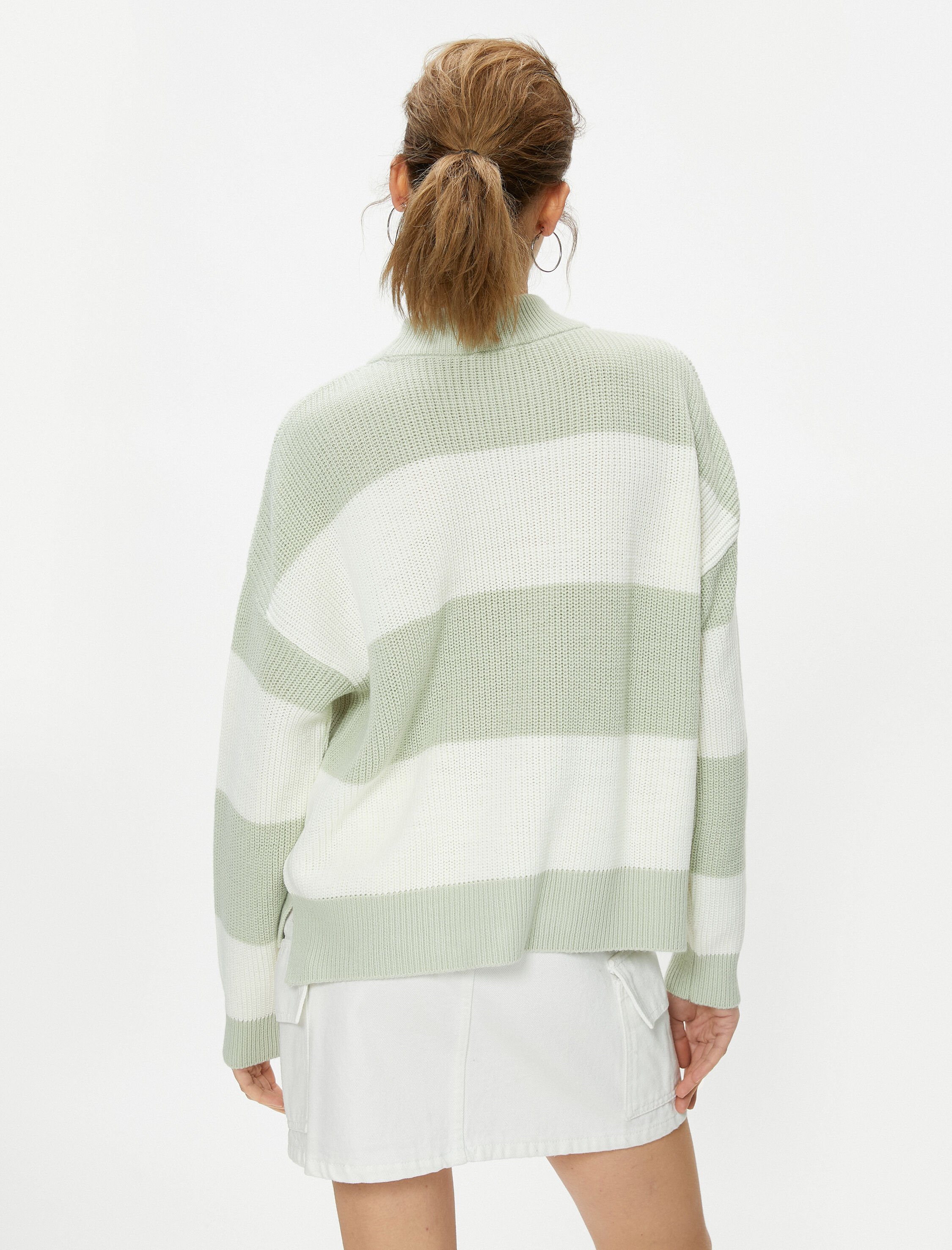   Triko Kazak Dik Yaka Uzun Kollu