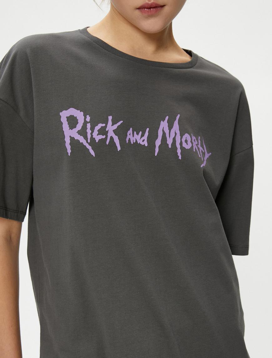   Rick ve Morty Tişört Lisanslı Pamuklu