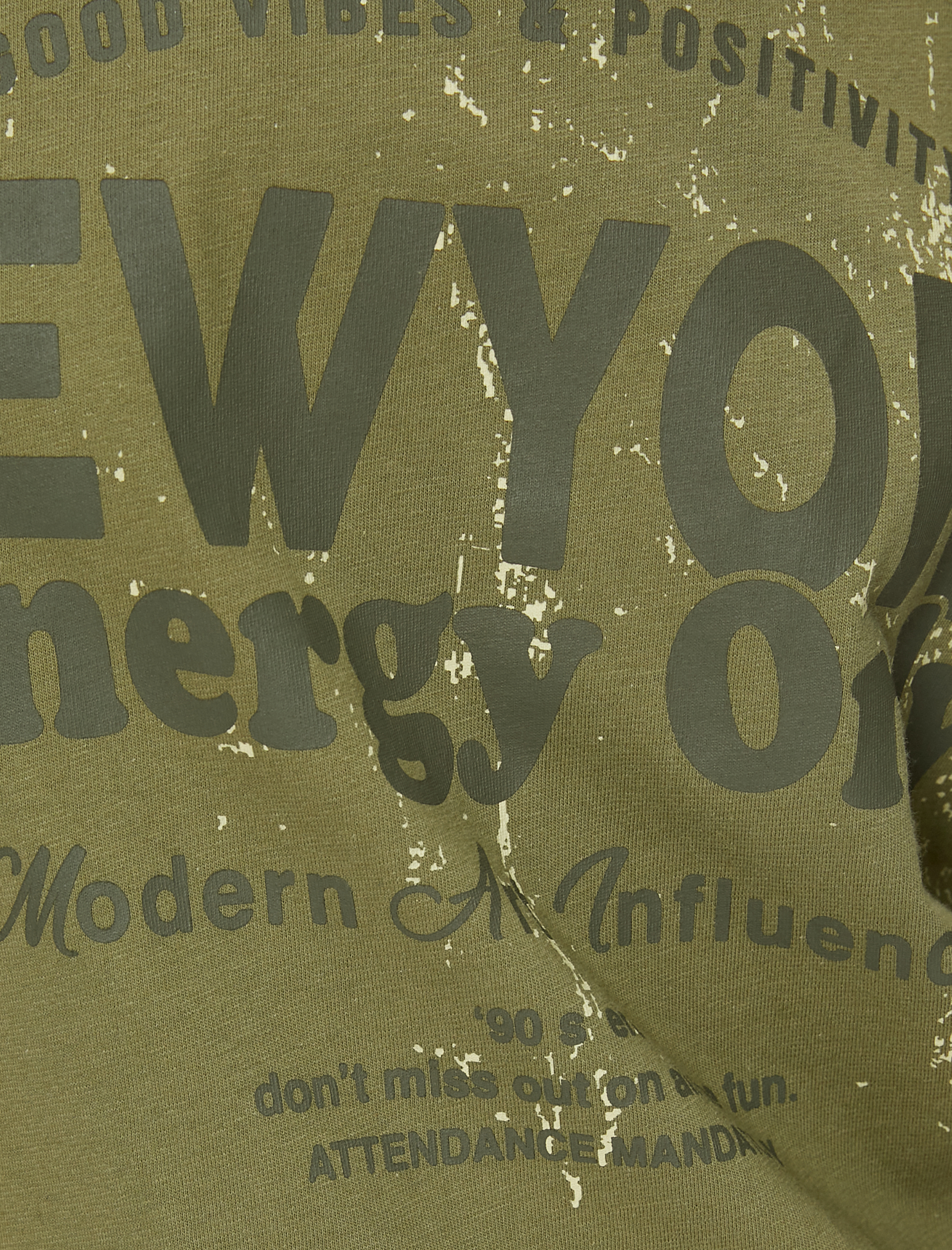   Tişört Kolej Baskılı Bisiklet Yaka Kısa Kollu Pamuklu