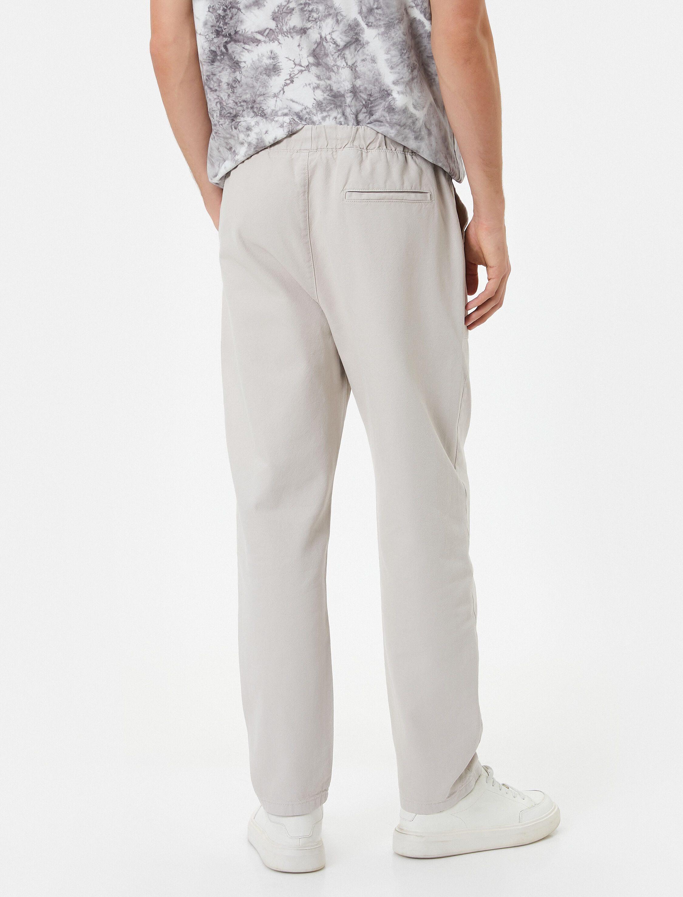   Bol Pantolon Beli Bağcıklı Cep Detaylı