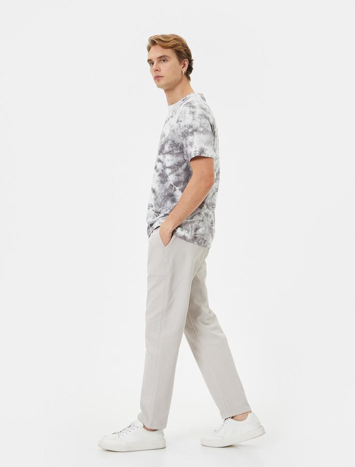  Bol Pantolon Beli Bağcıklı Cep Detaylı