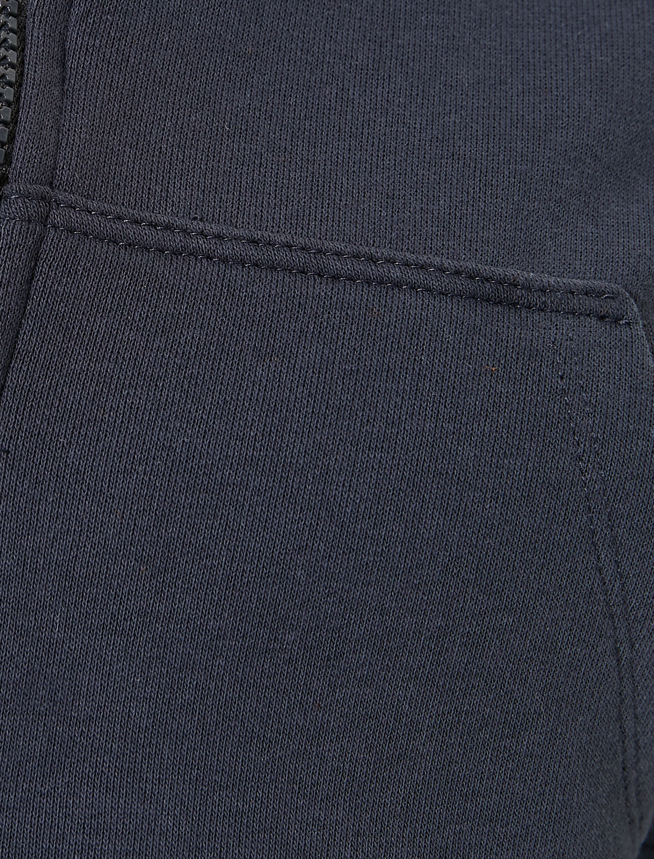   Crop Fermuarlı Sweatshirt Kanguru Cepli Dik Yaka