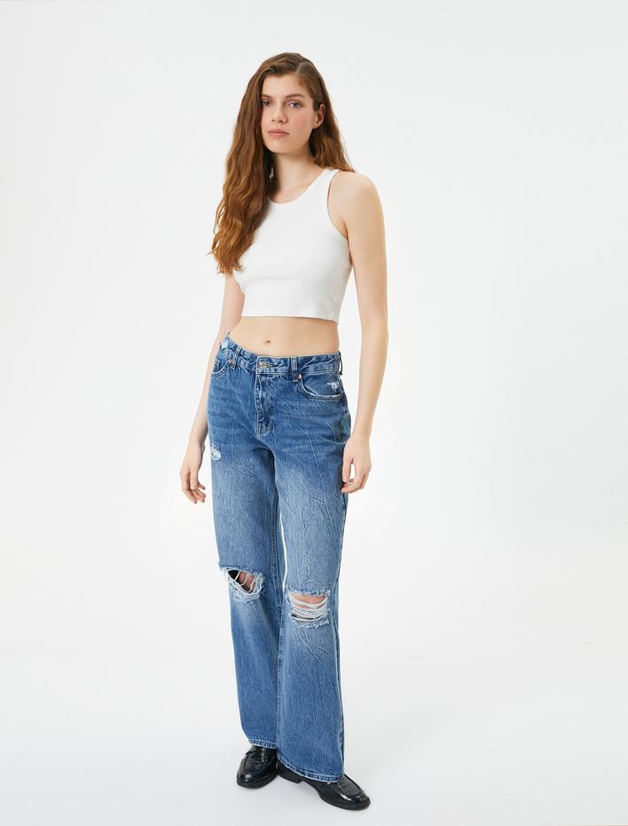  Halter Yaka Atlet Askılı Ribanalı Pamuklu