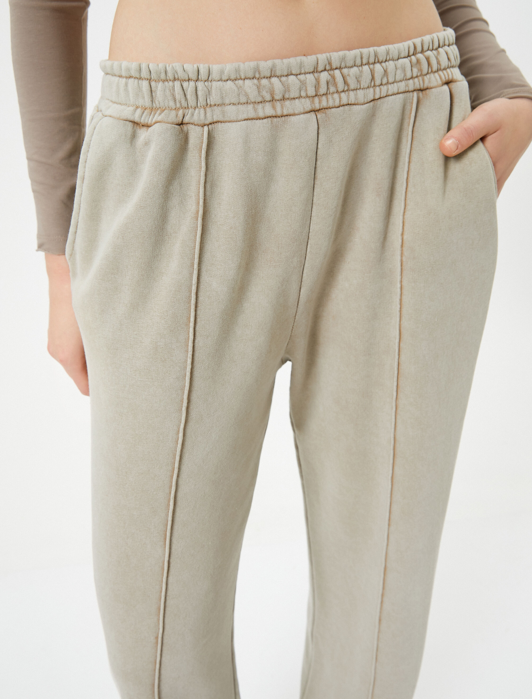   Geniş Paça Eşofman Altı Beli Bağlamalı