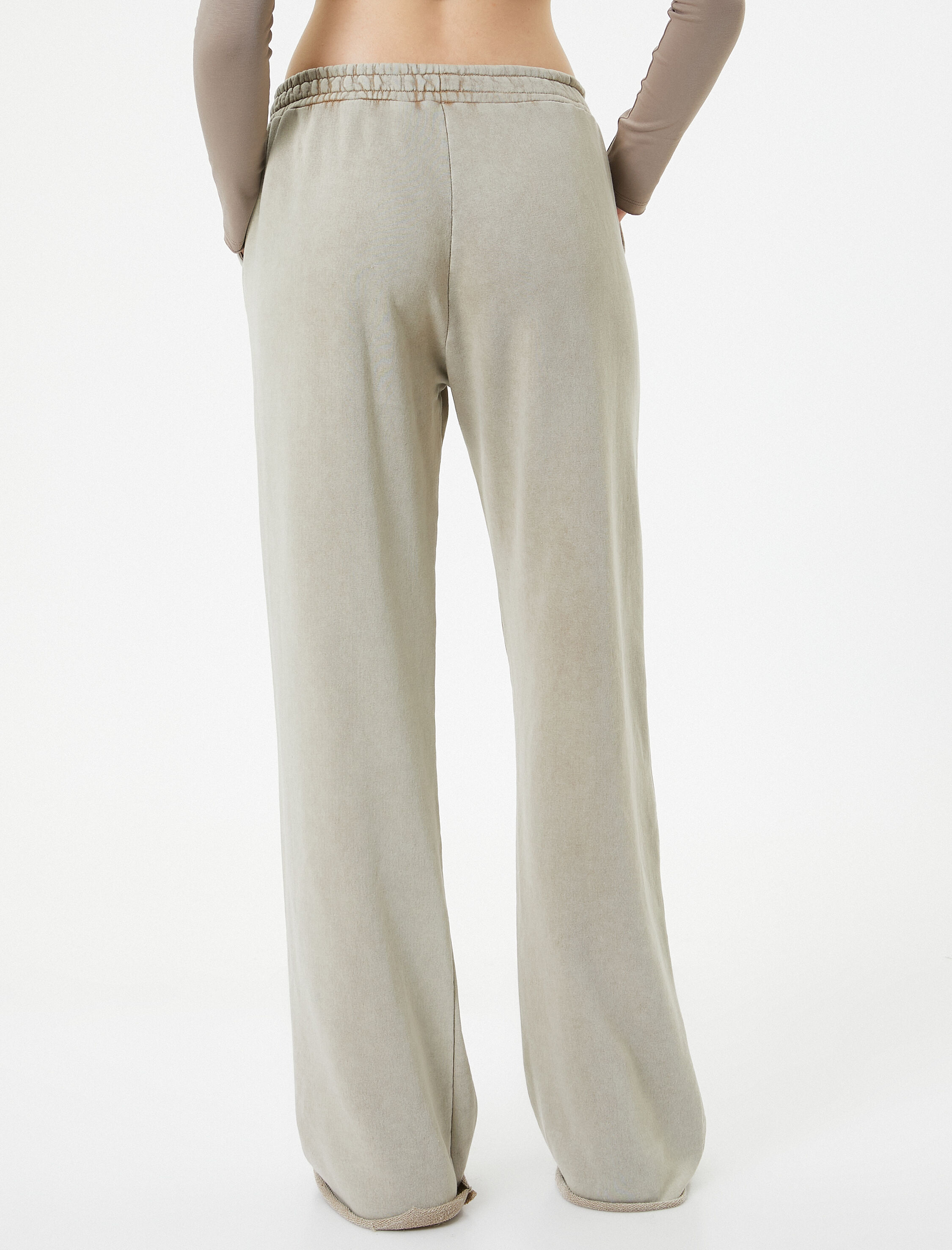   Geniş Paça Eşofman Altı Beli Bağlamalı