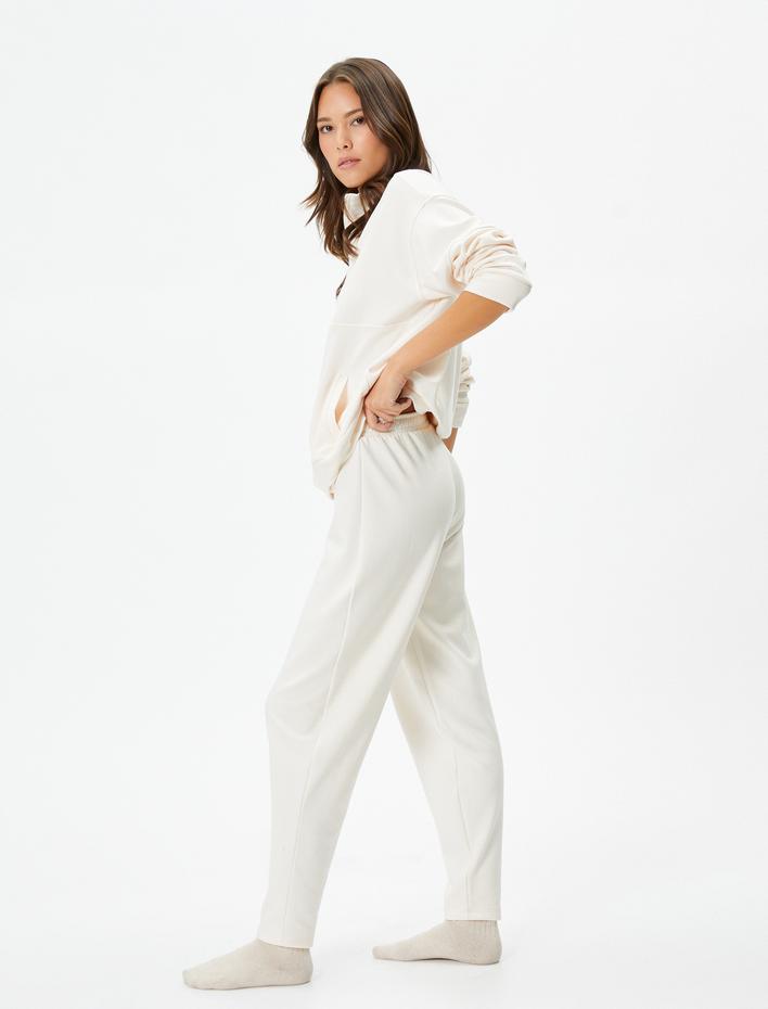  Jogger Pijama Altı Beli Lastikli