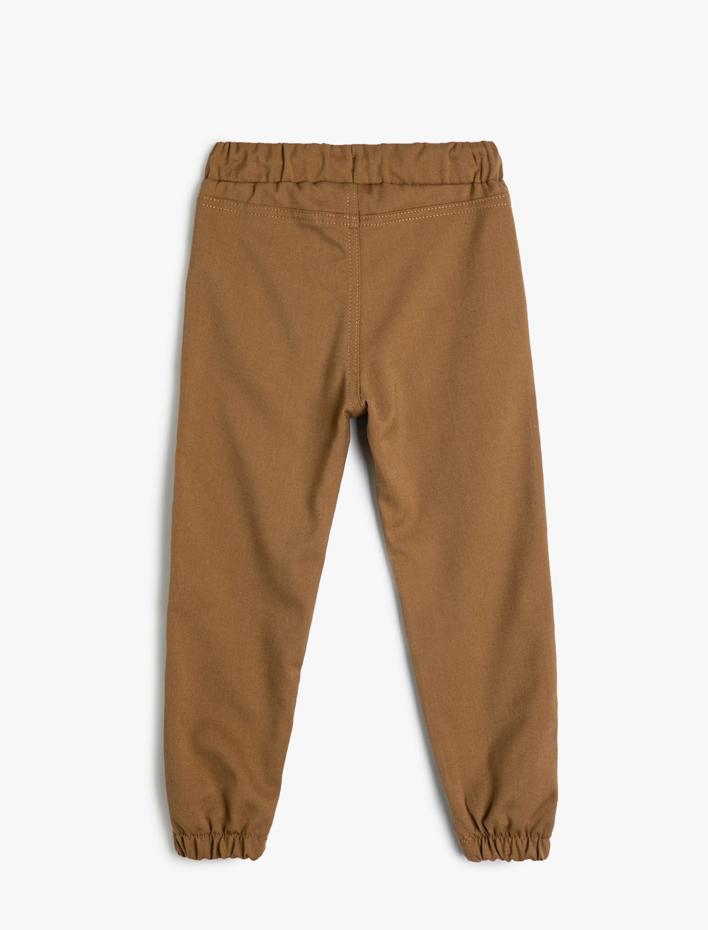 Erkek Çocuk Kargo Jogger Pantolon Cepli Beli Bağlamalı