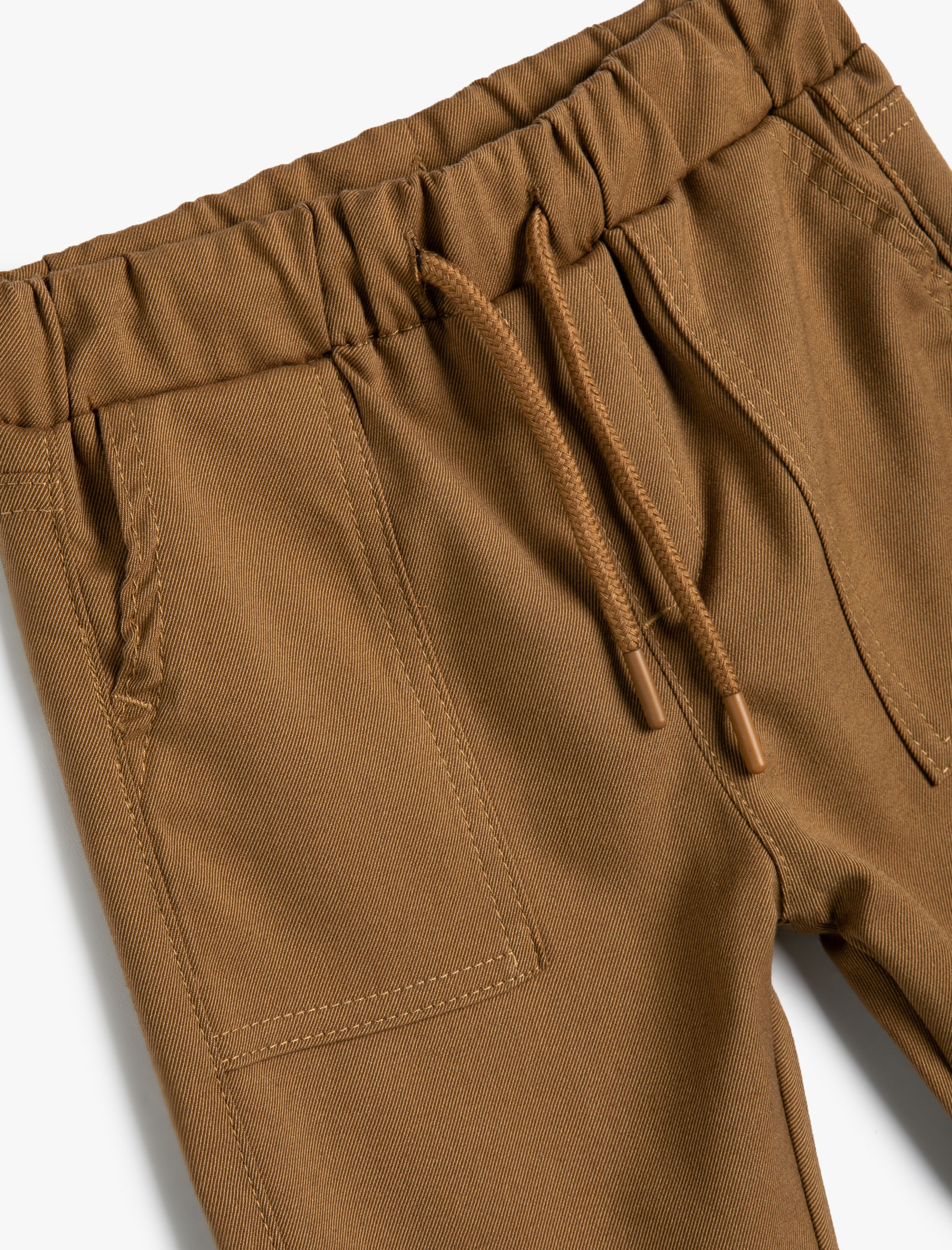  Erkek Çocuk Kargo Jogger Pantolon Cepli Beli Bağlamalı