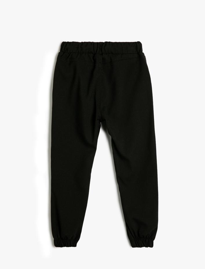 Erkek Çocuk Kargo Jogger Pantolon Cepli Beli Bağlamalı