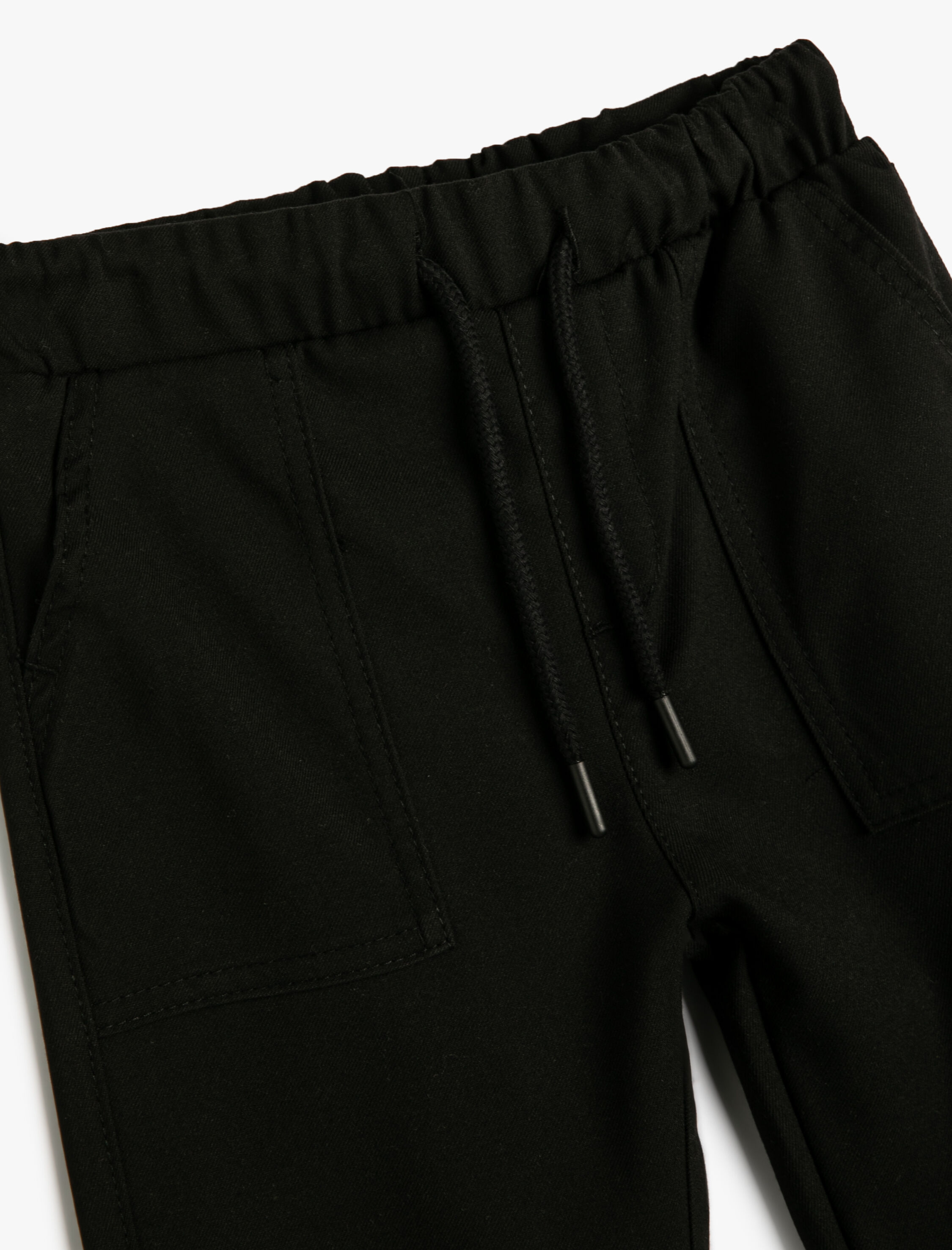  Erkek Çocuk Kargo Jogger Pantolon Cepli Beli Bağlamalı