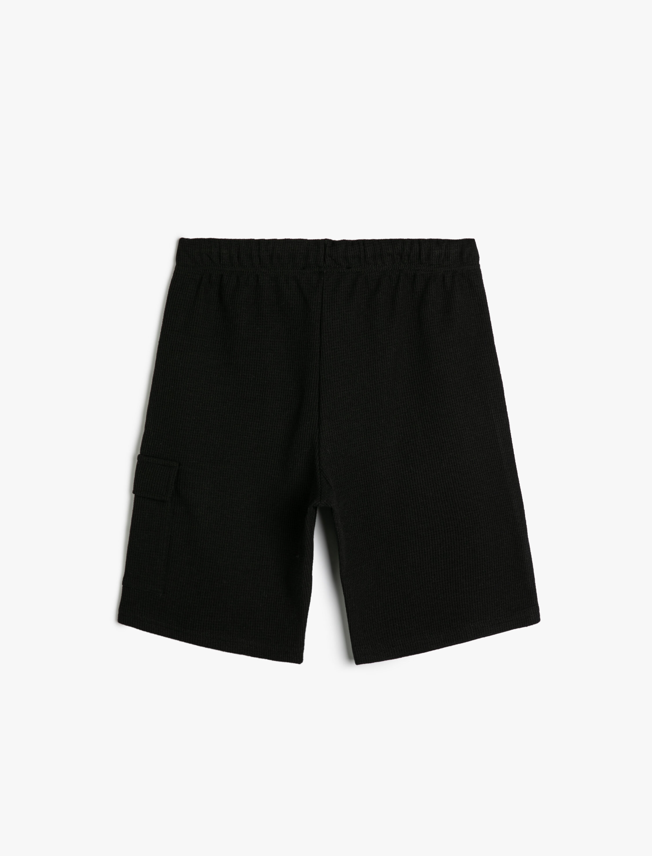  Erkek Çocuk Basic Şort Beli Bağlamalı Kapaklı Cep Detaylı